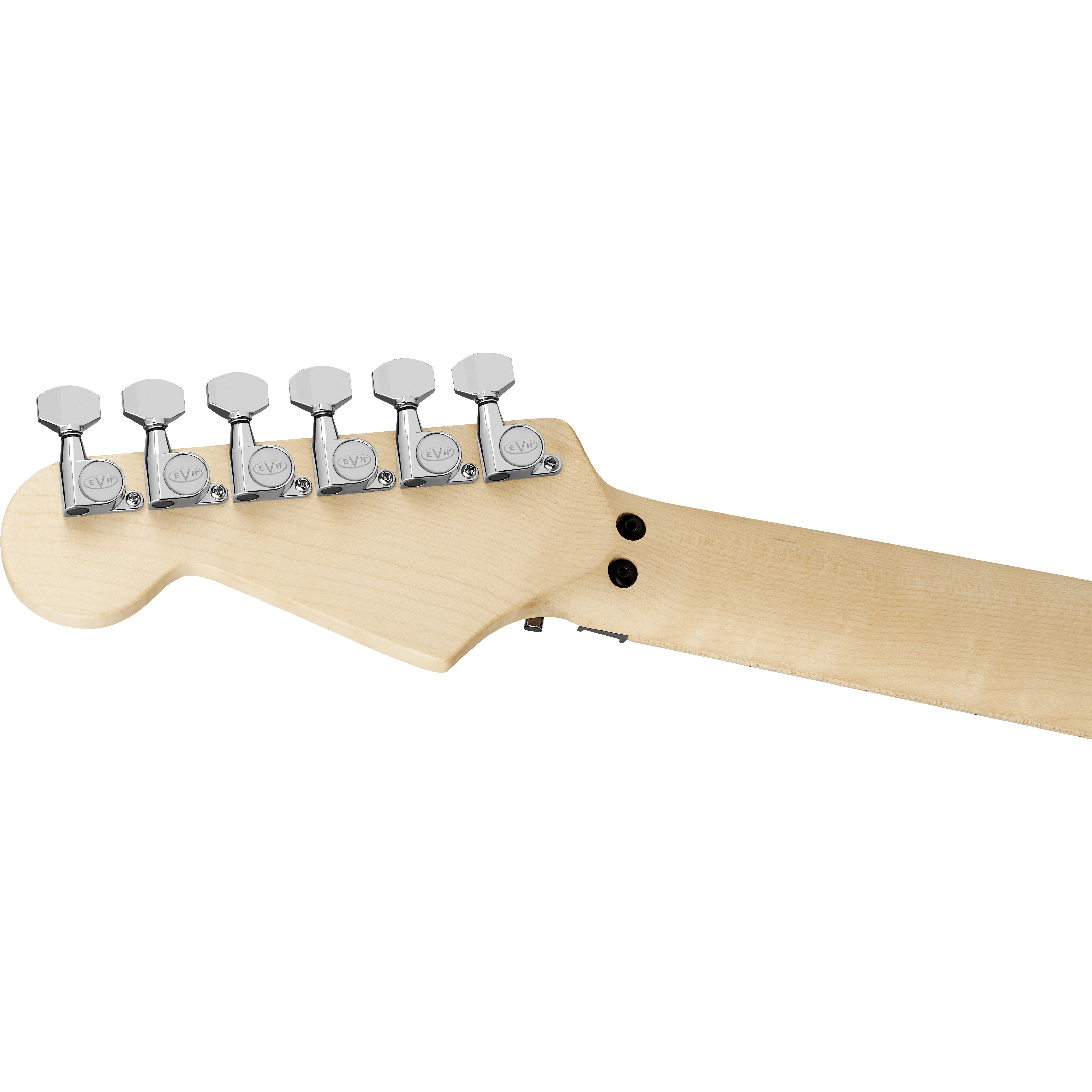 EVH Striped Series Shapes Maple Fingerboard White and Black