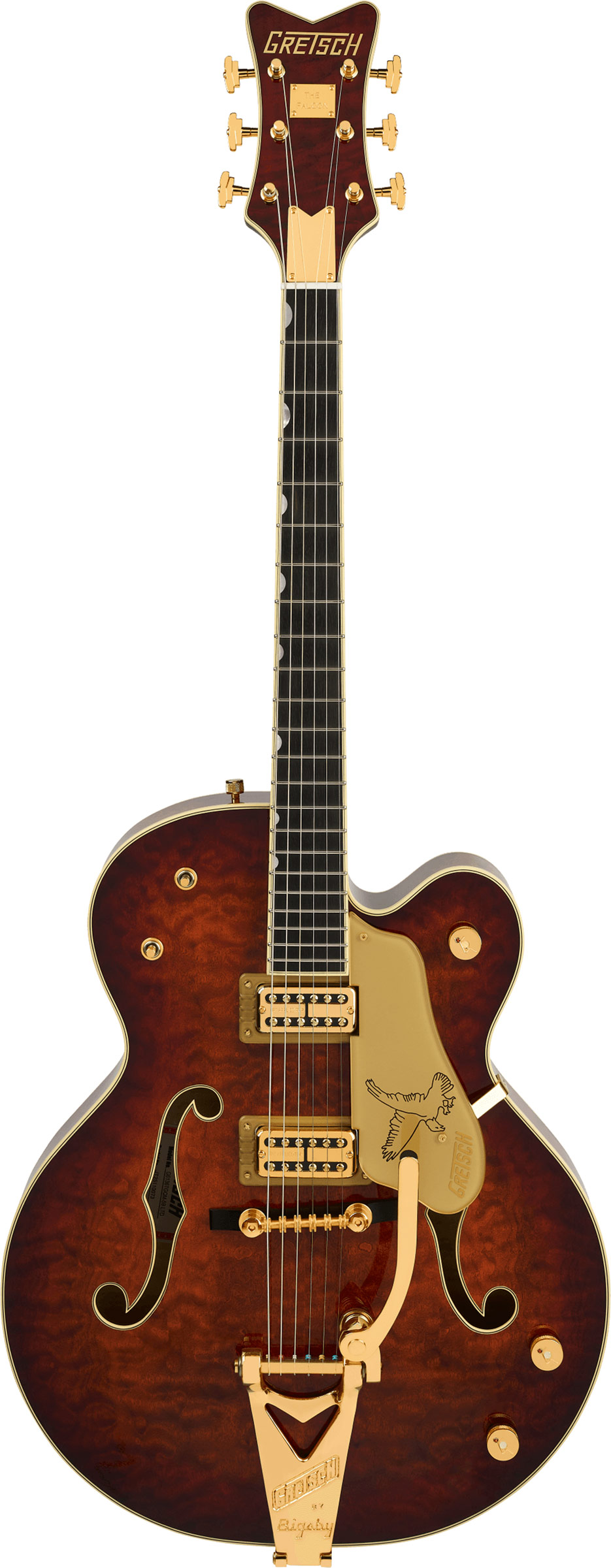 Gretsch G6136TGQM-59 Limited Edition Quilt Classic Falcon with Bigsby Forge Glow Ebony Fingerboard