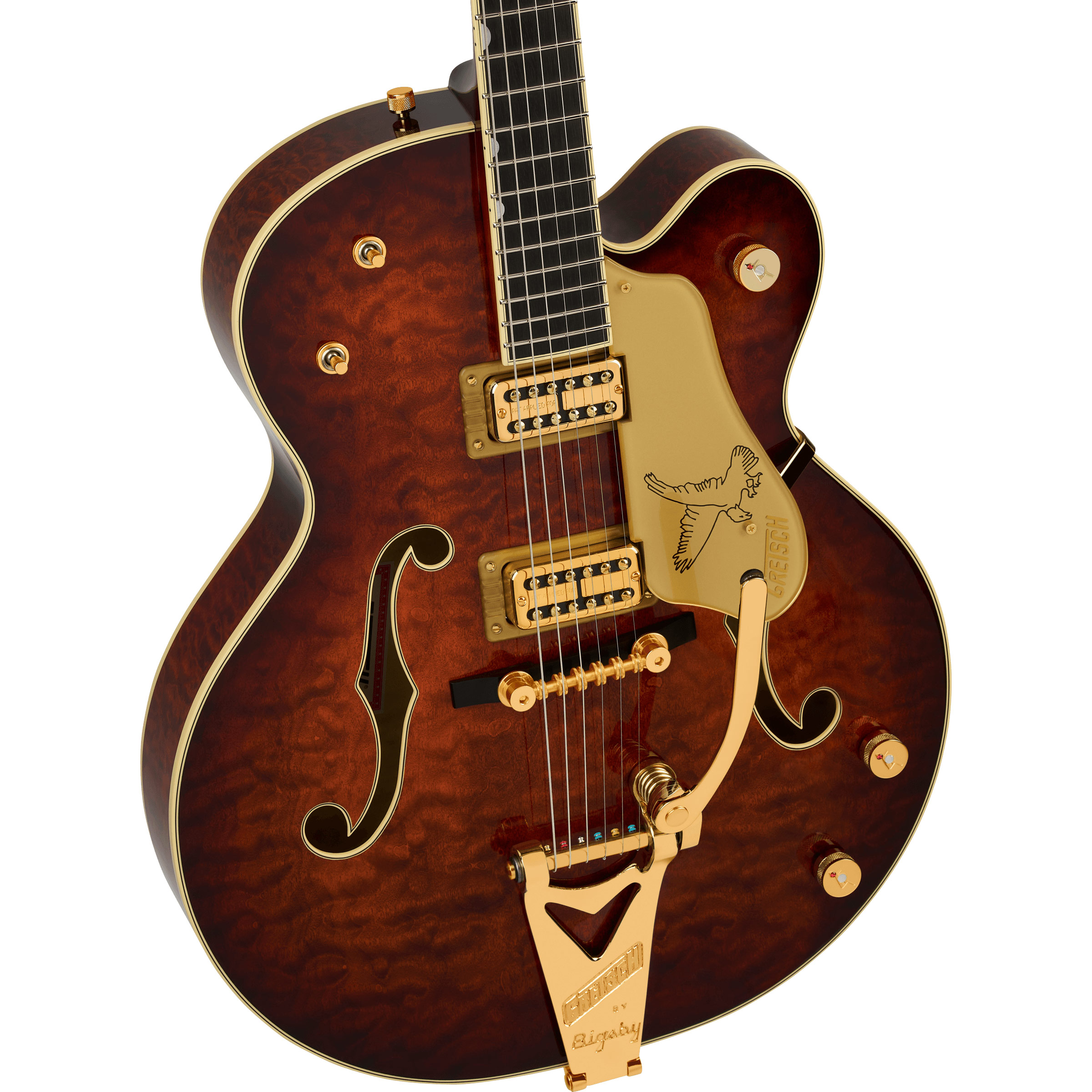 Gretsch G6136TGQM-59 Limited Edition Quilt Classic Falcon with Bigsby Forge Glow Ebony Fingerboard