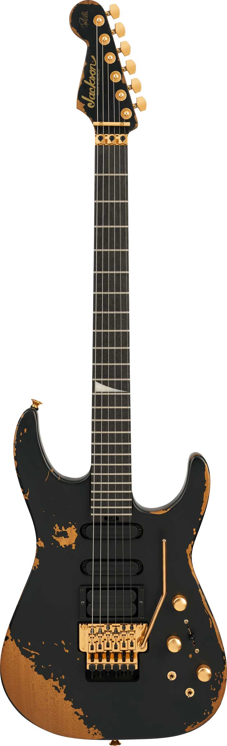 Jackson Pro Series Signature Phil Collen PC1-E Worn Black Ebony Fingerboard