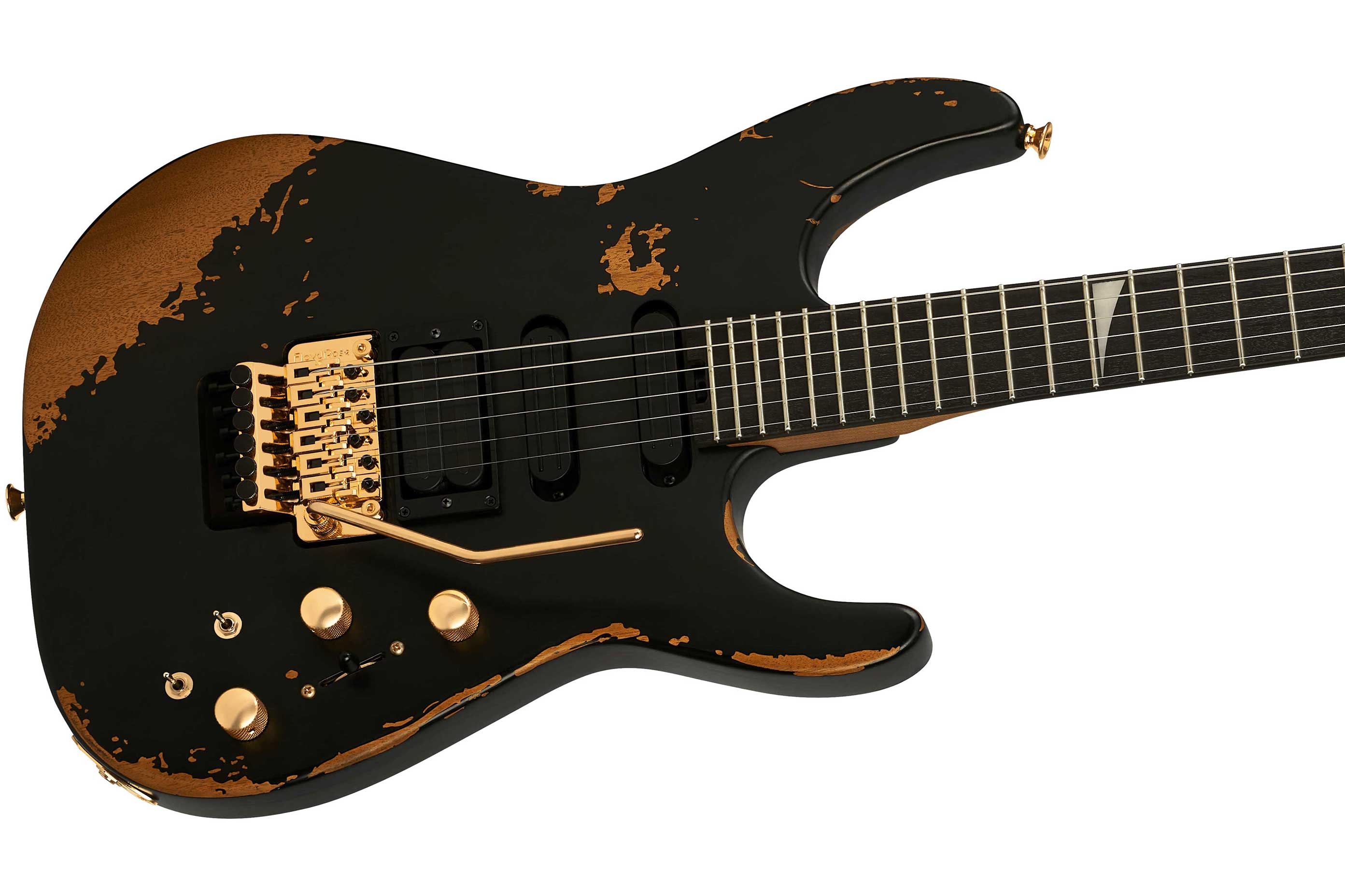 Jackson Pro Series Signature Phil Collen PC1-E Worn Black Ebony Fingerboard