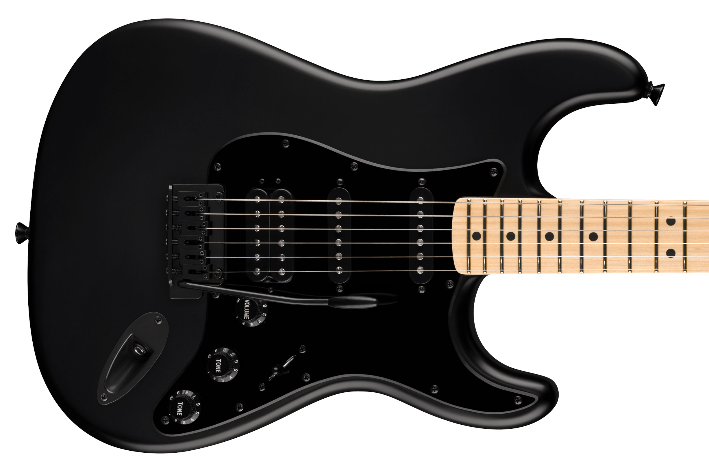 Fender Limited Edition Standard Series Stratocaster HSS Satin Black Maple Fingerboard