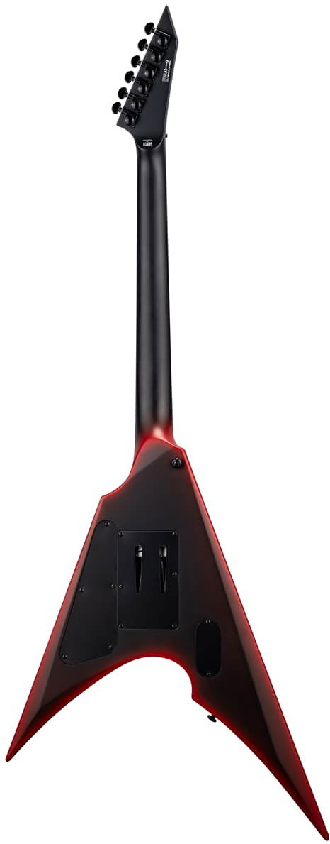 ESP LTD Arrow Black Metal II Black Red Burst Satin