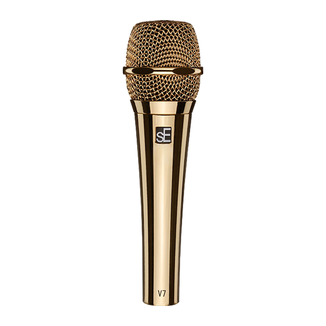SE Electronics V7 GOLD Studio-Grade Handheld Microphone Supercardioid 24 Carat Gold-Plated