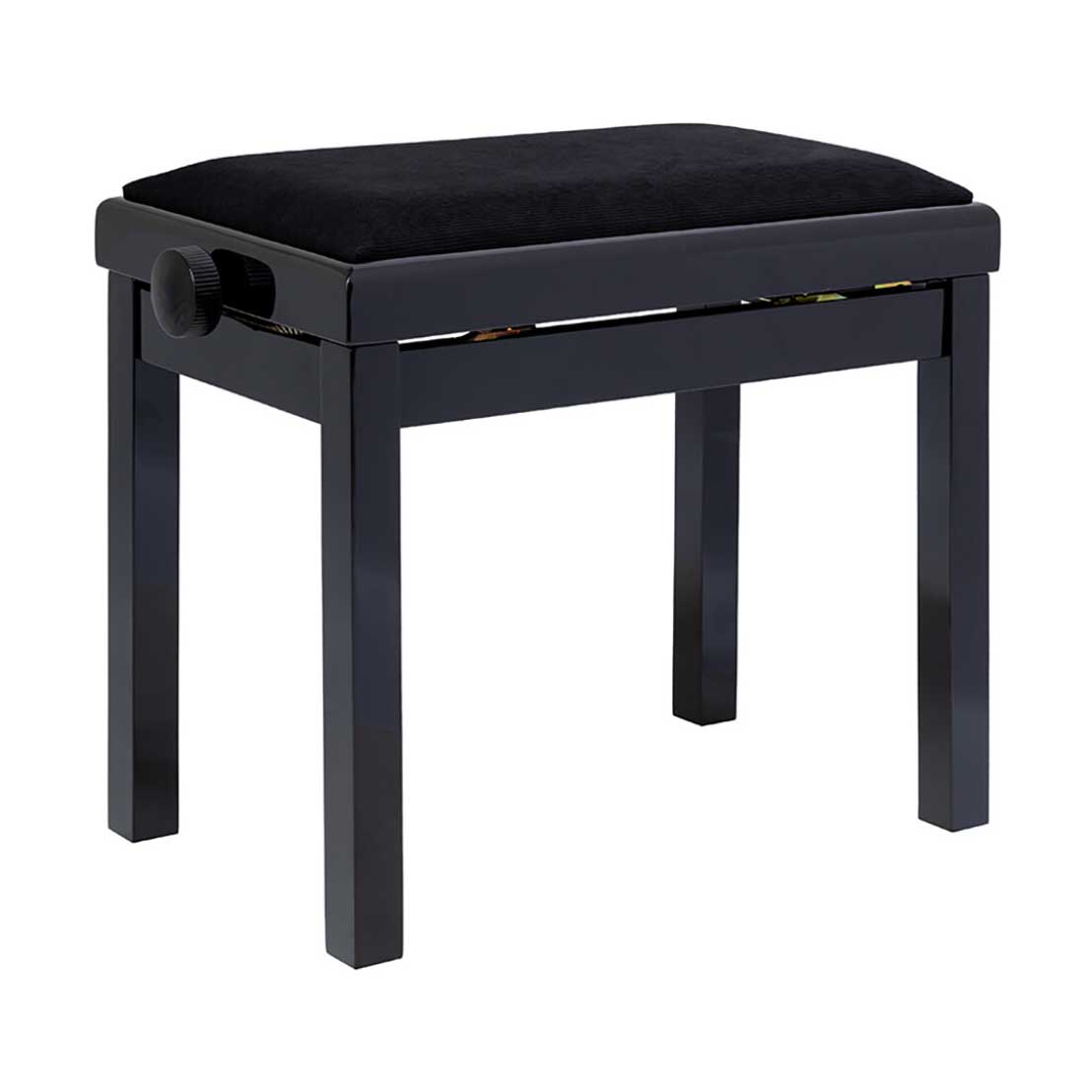 Stagg PBF06G BKP Black Piano Bench High Gloss Plus Top
