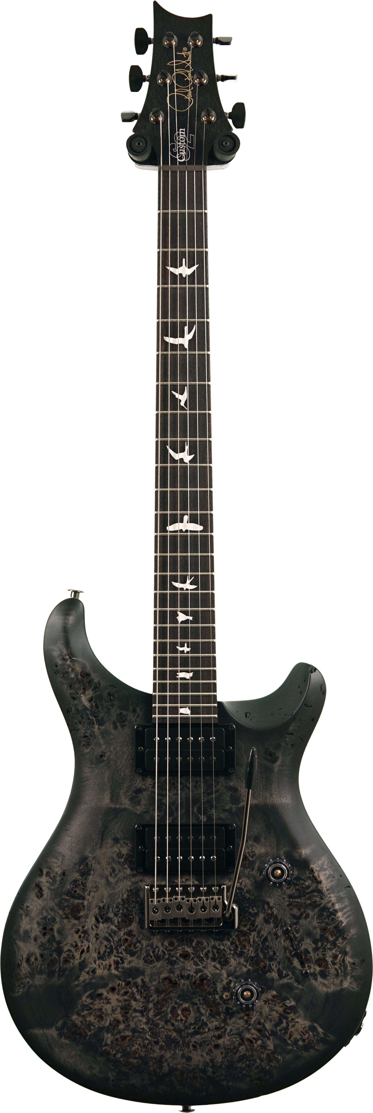PRS S2 Custom 24 Limited Edition Poplar Burl Charcoal Burst #S2089367