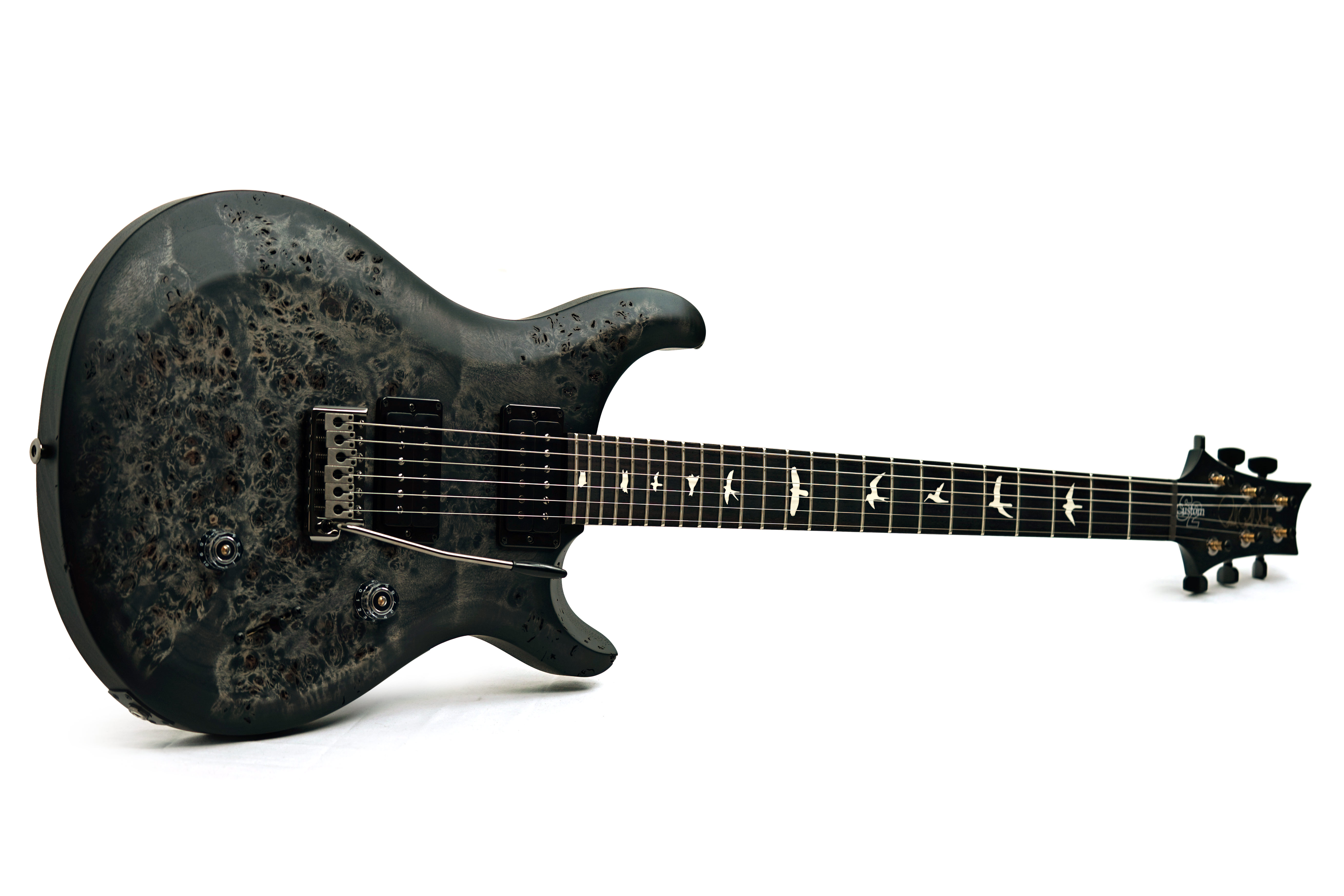 PRS S2 Custom 24 Limited Edition Poplar Burl Charcoal Burst #S2089367