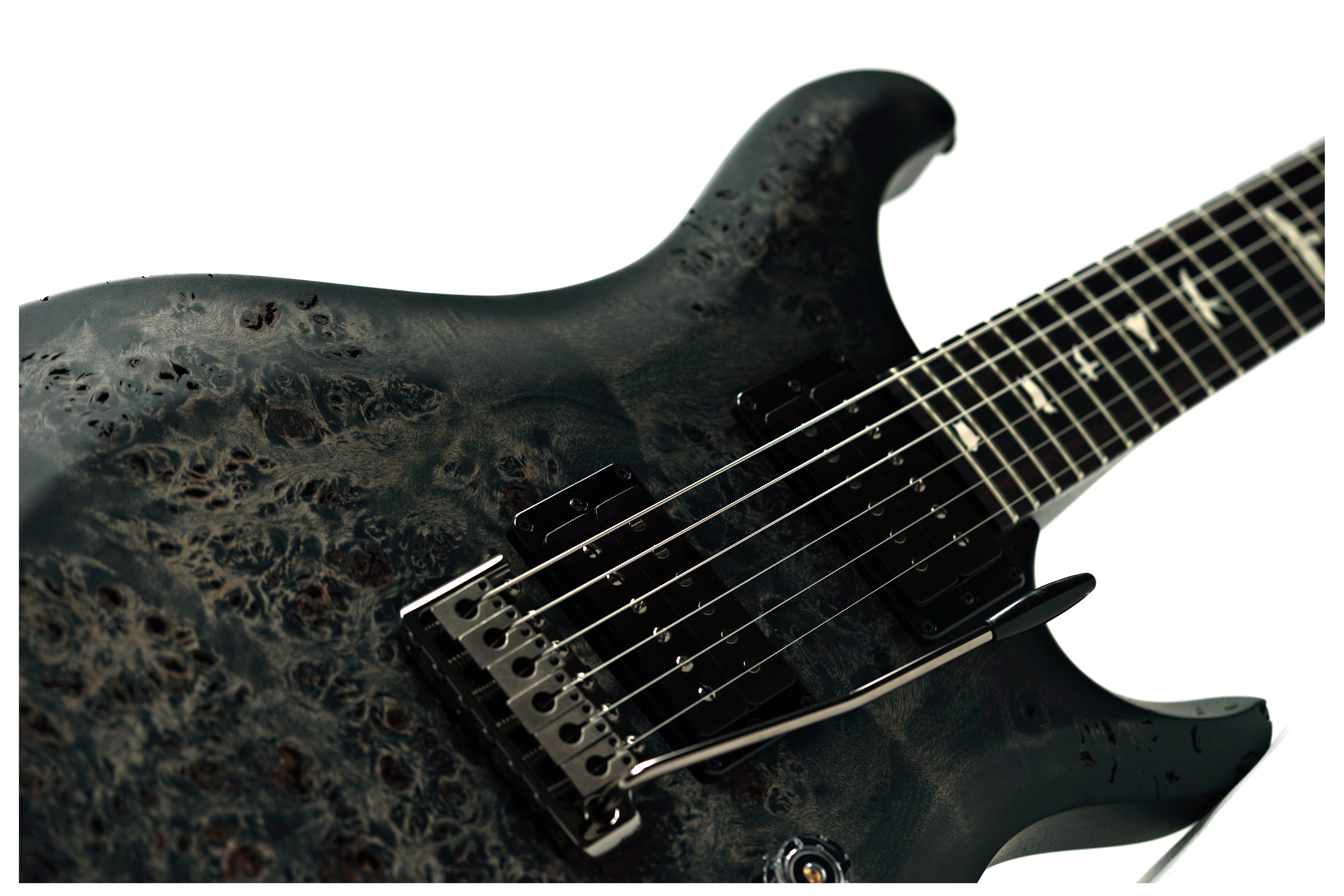 PRS S2 Custom 24 Limited Edition Poplar Burl Charcoal Burst #S2089367