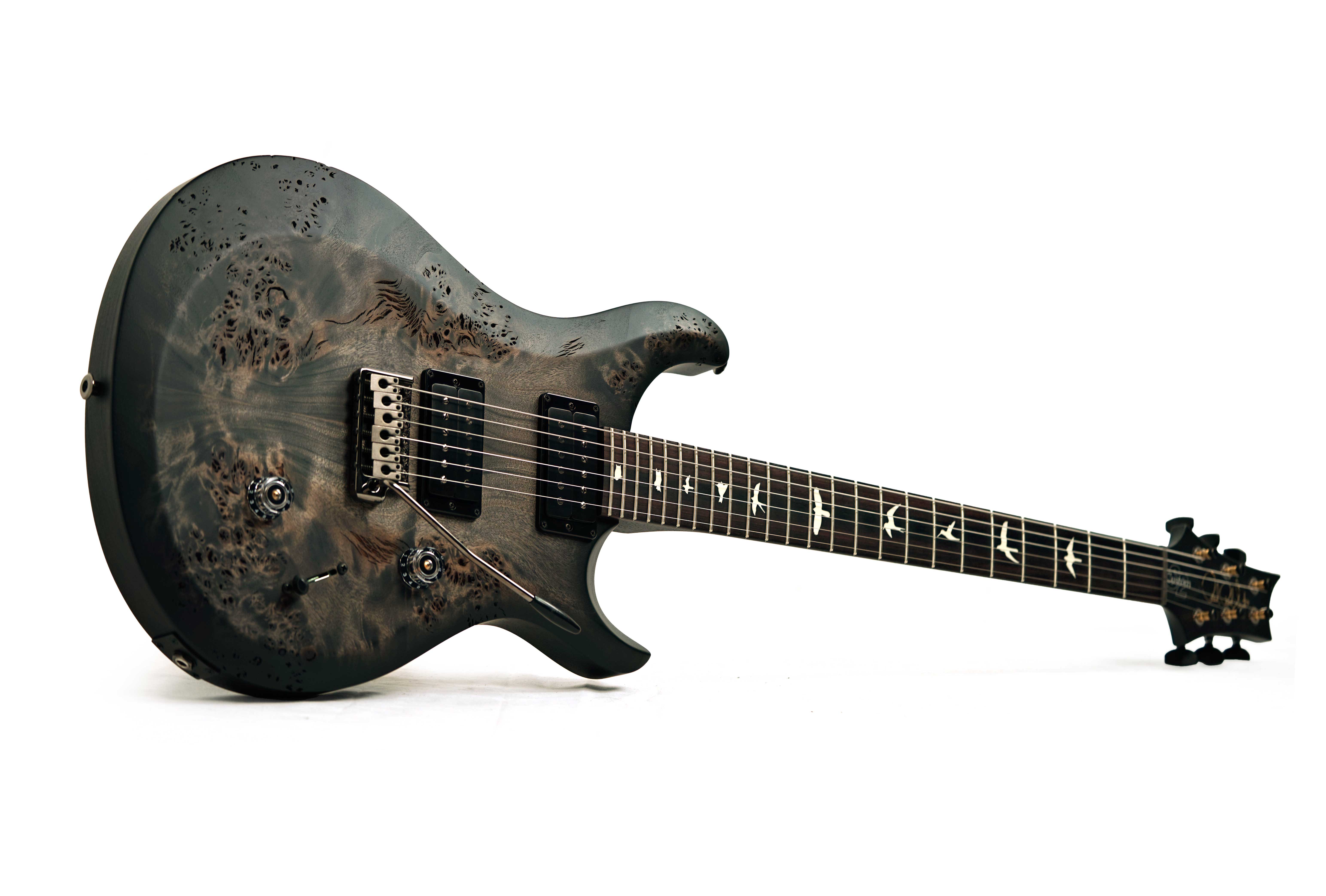 PRS S2 Custom 24 Limited Edition Poplar Burl Charcoal Burst #S2089014