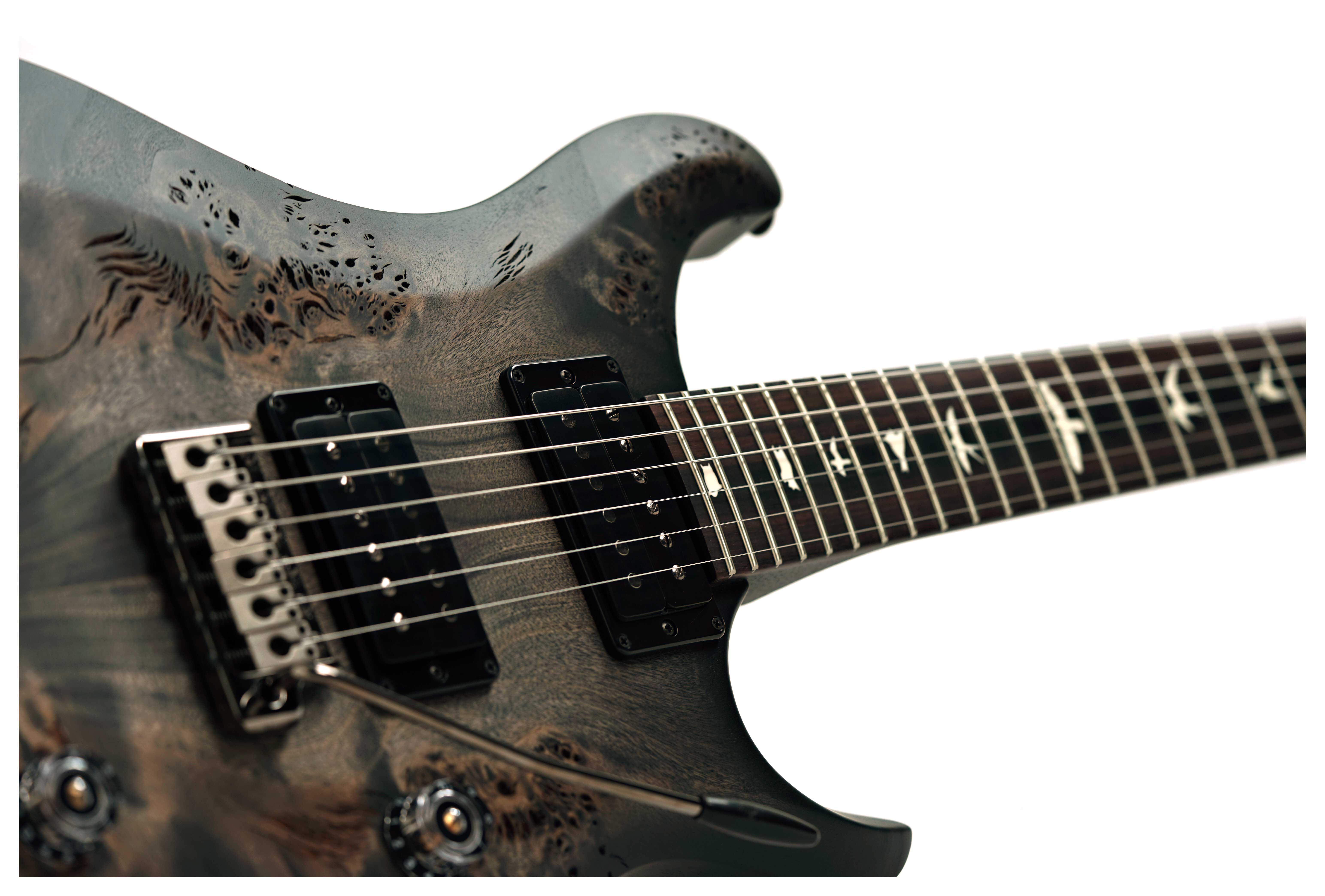 PRS S2 Custom 24 Limited Edition Poplar Burl Charcoal Burst #S2089014