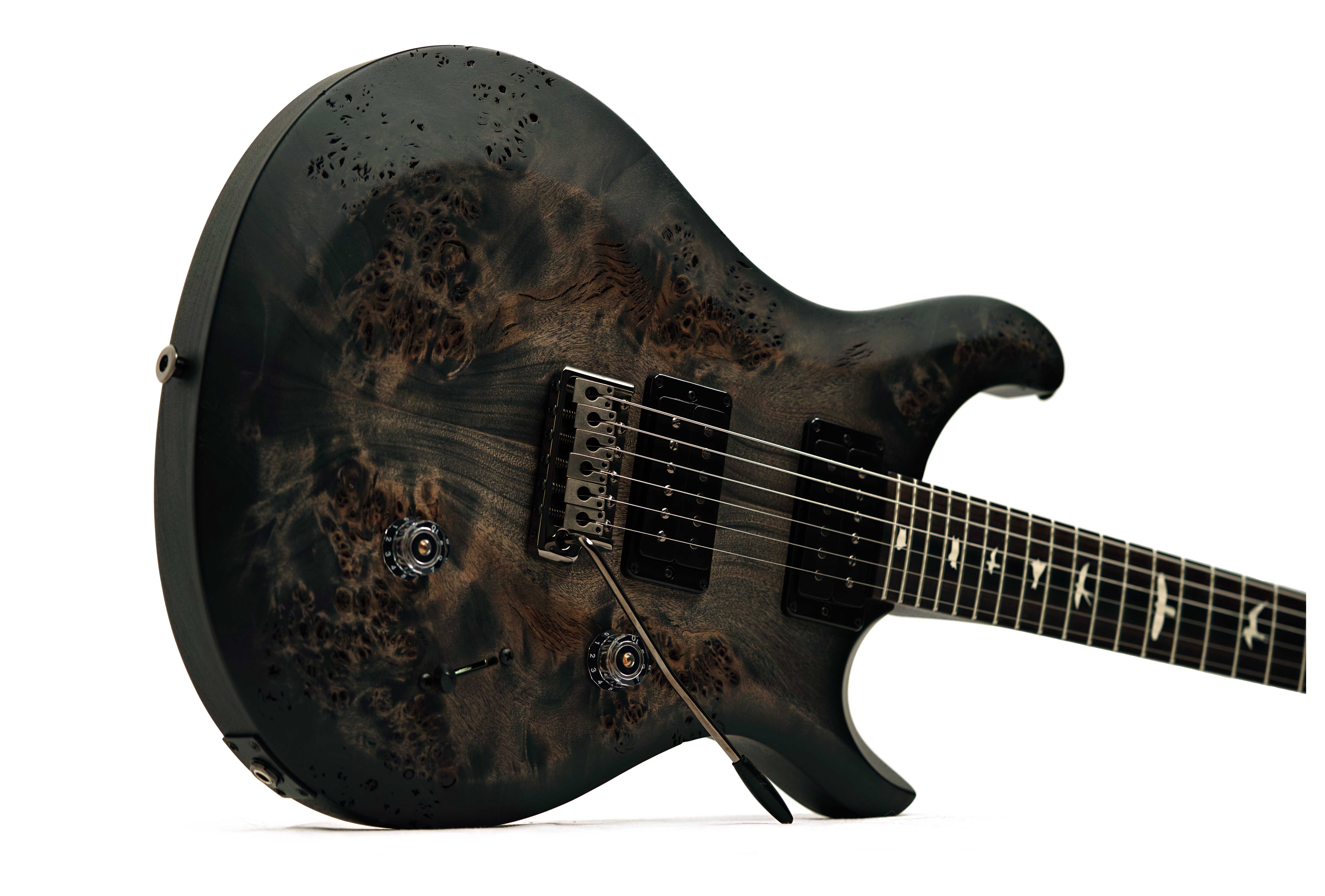 PRS S2 Custom 24 Limited Edition Poplar Burl Charcoal Burst #S2089014