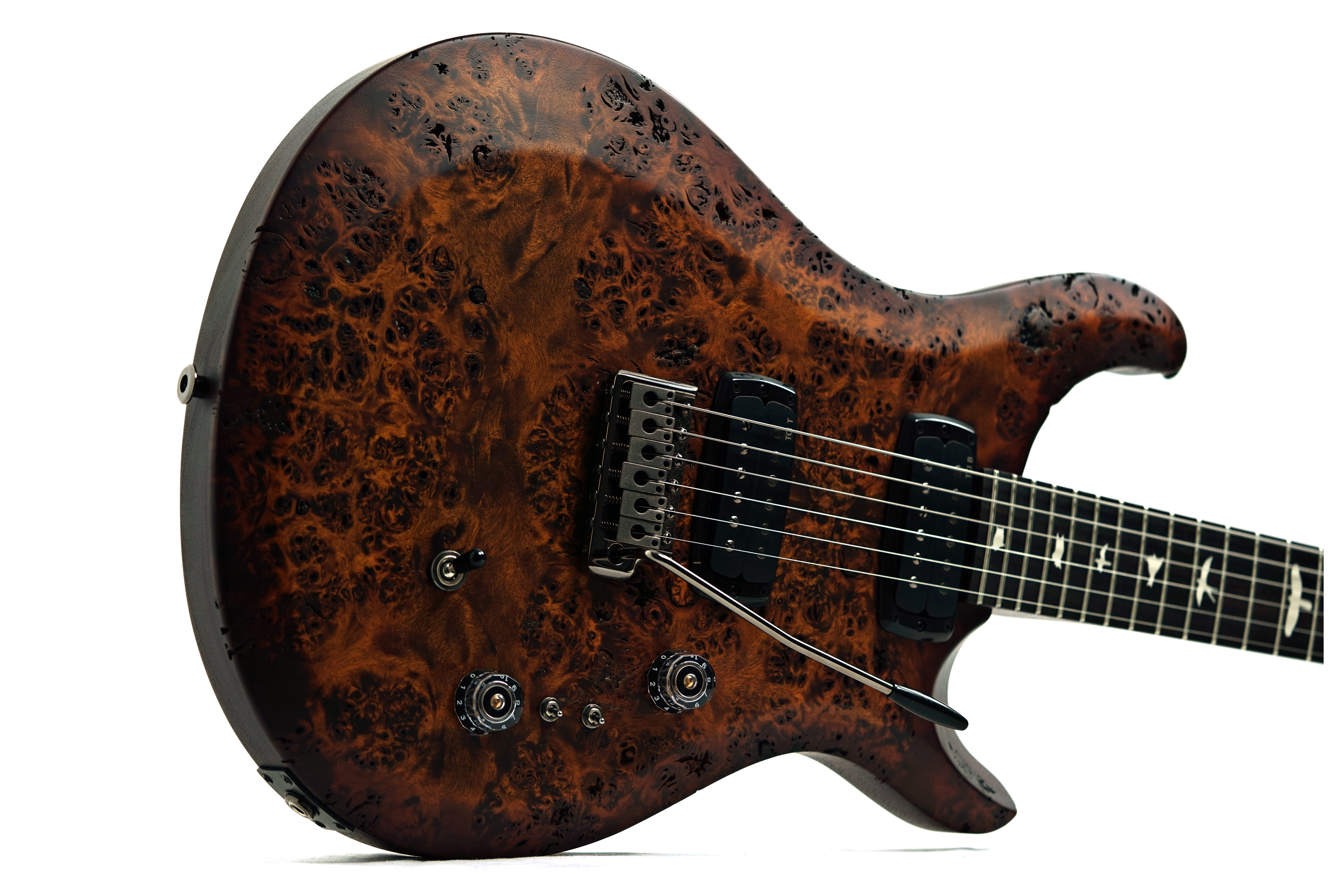 PRS Custom 24-08 Poplar Burl Black Gold Burst #S2089516