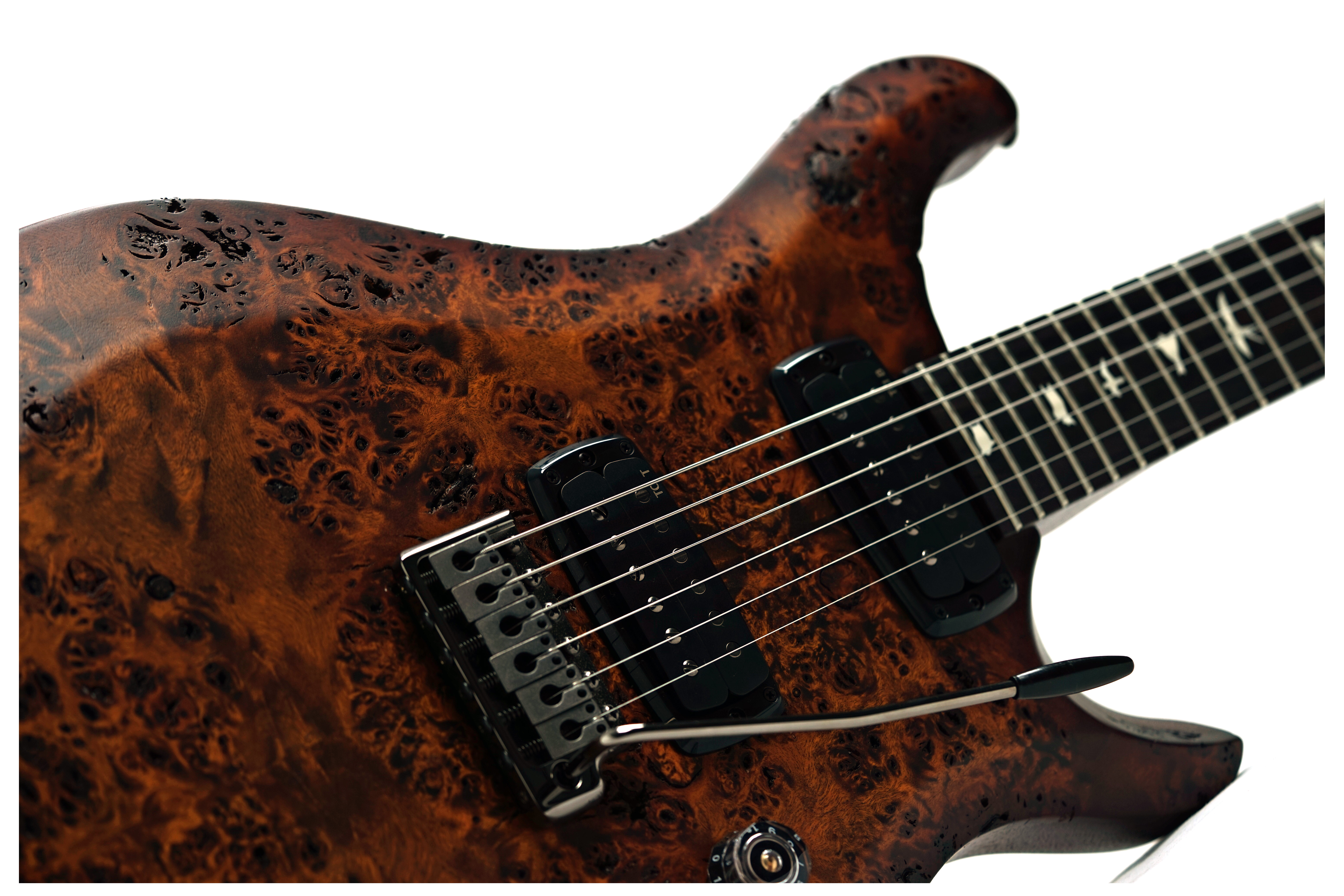 PRS Custom 24-08 Poplar Burl Black Gold Burst #S2089516