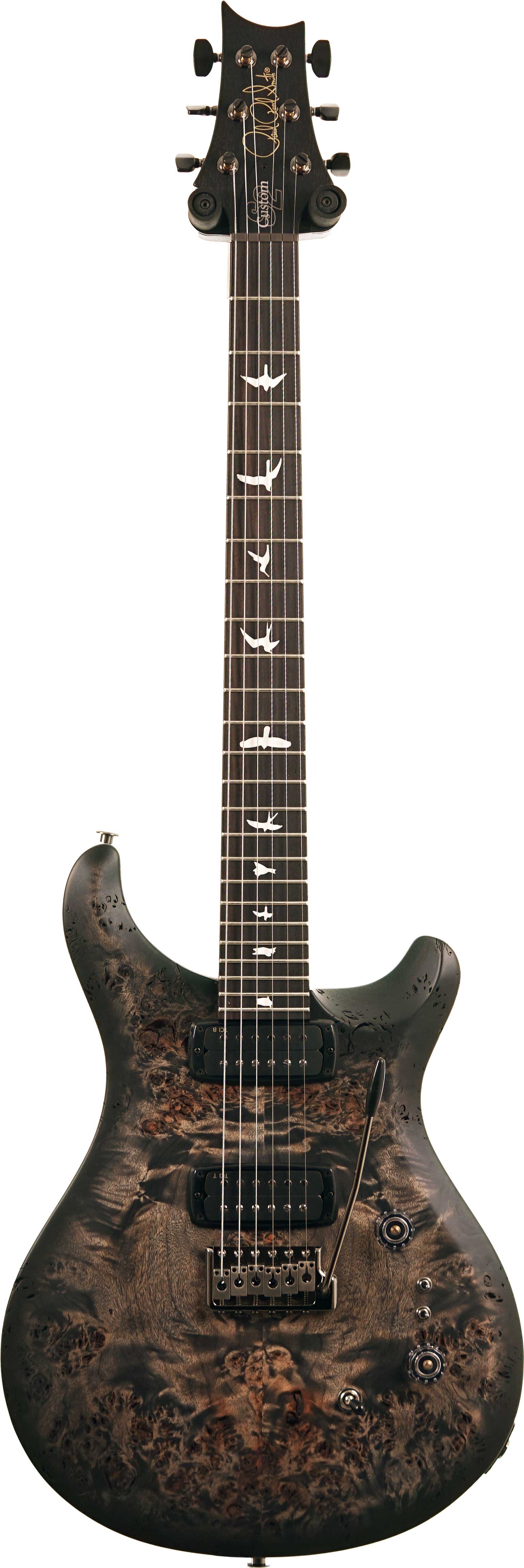 PRS S2 Custom 24-08 Poplar Burl Charcoal Burst #S2089516