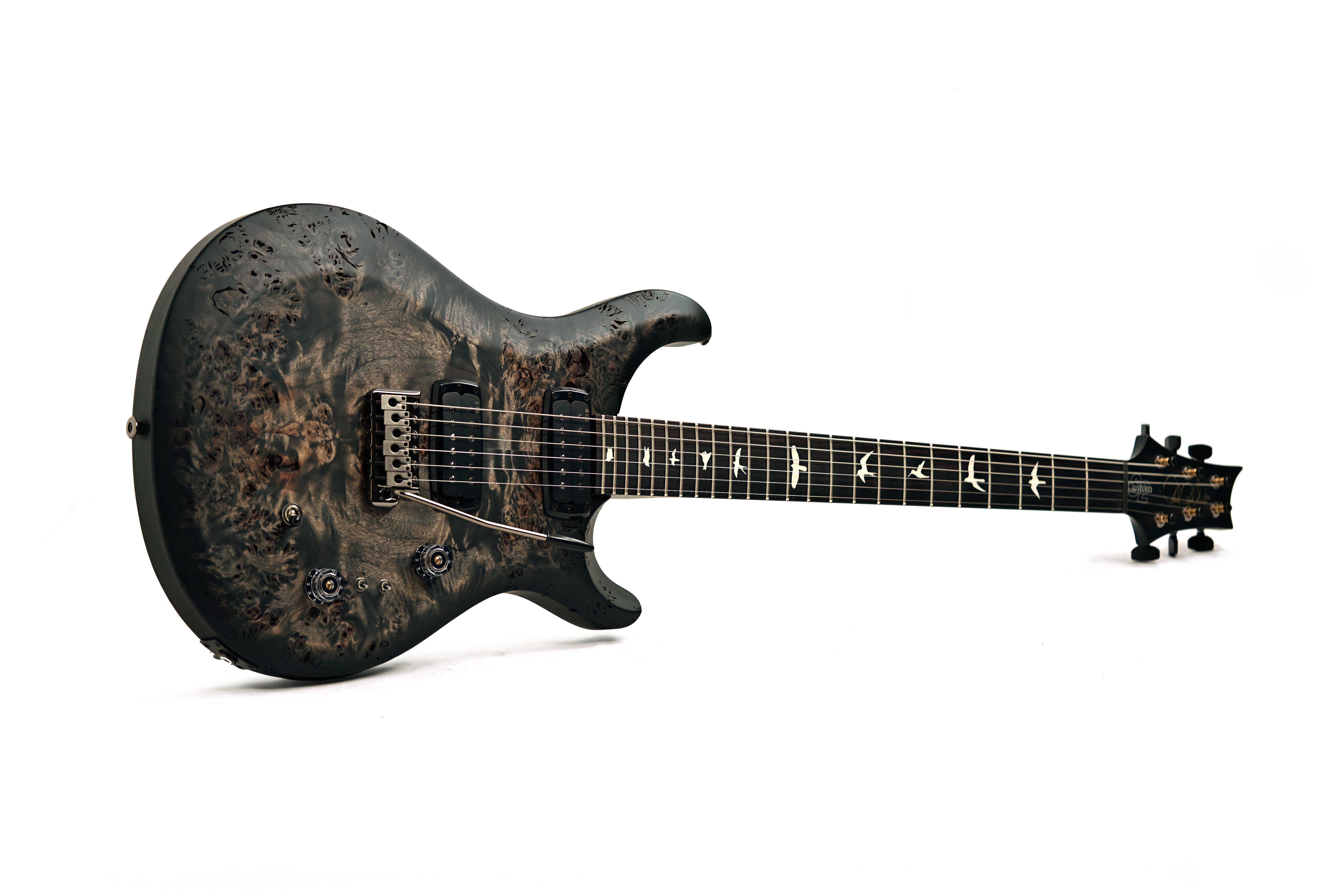 PRS S2 Custom 24-08 Poplar Burl Charcoal Burst #S2089516