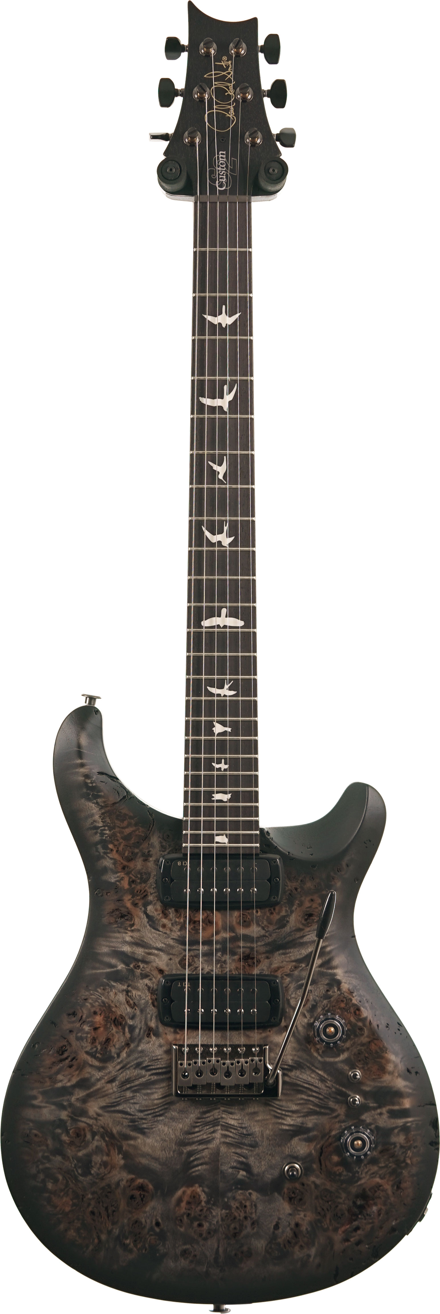 PRS S2 Custom 24-08 Poplar Burl Charcoal Burst #S2089512