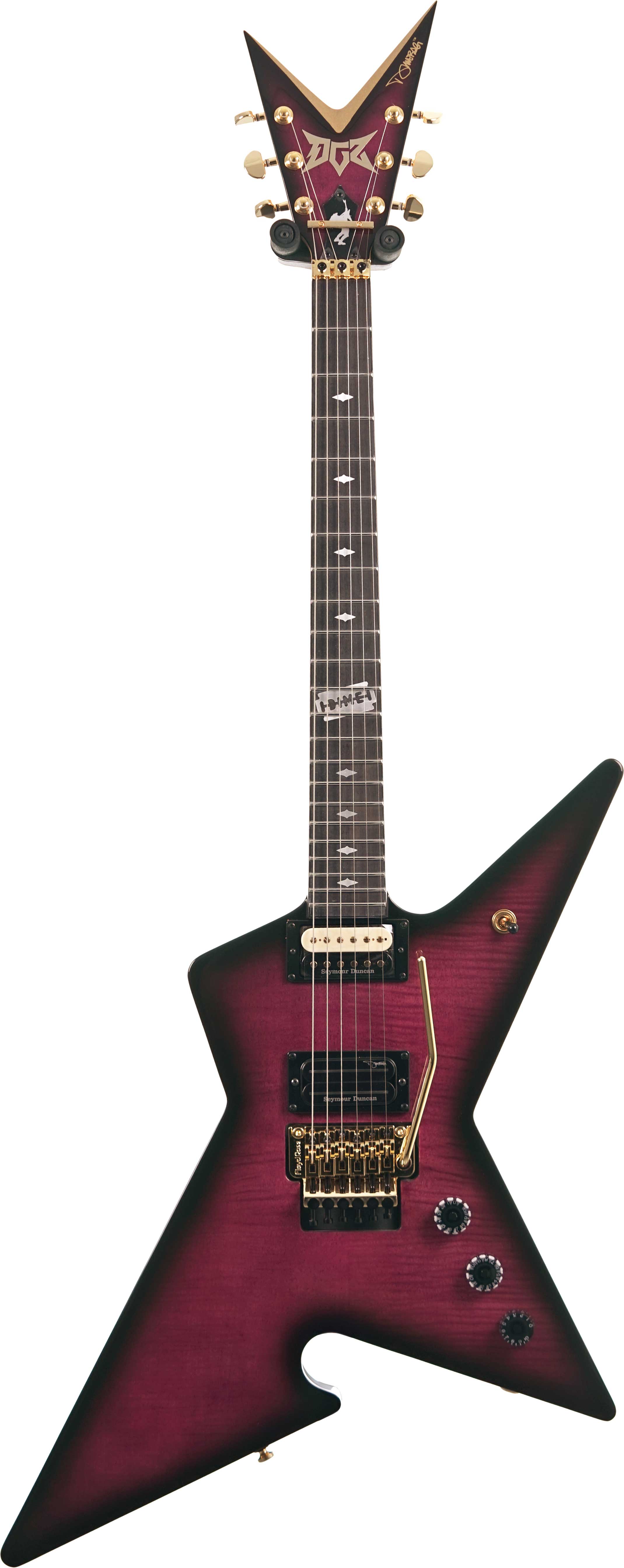 Dime Guitarz Culprit Blacktooth (Purple Burst Flame)