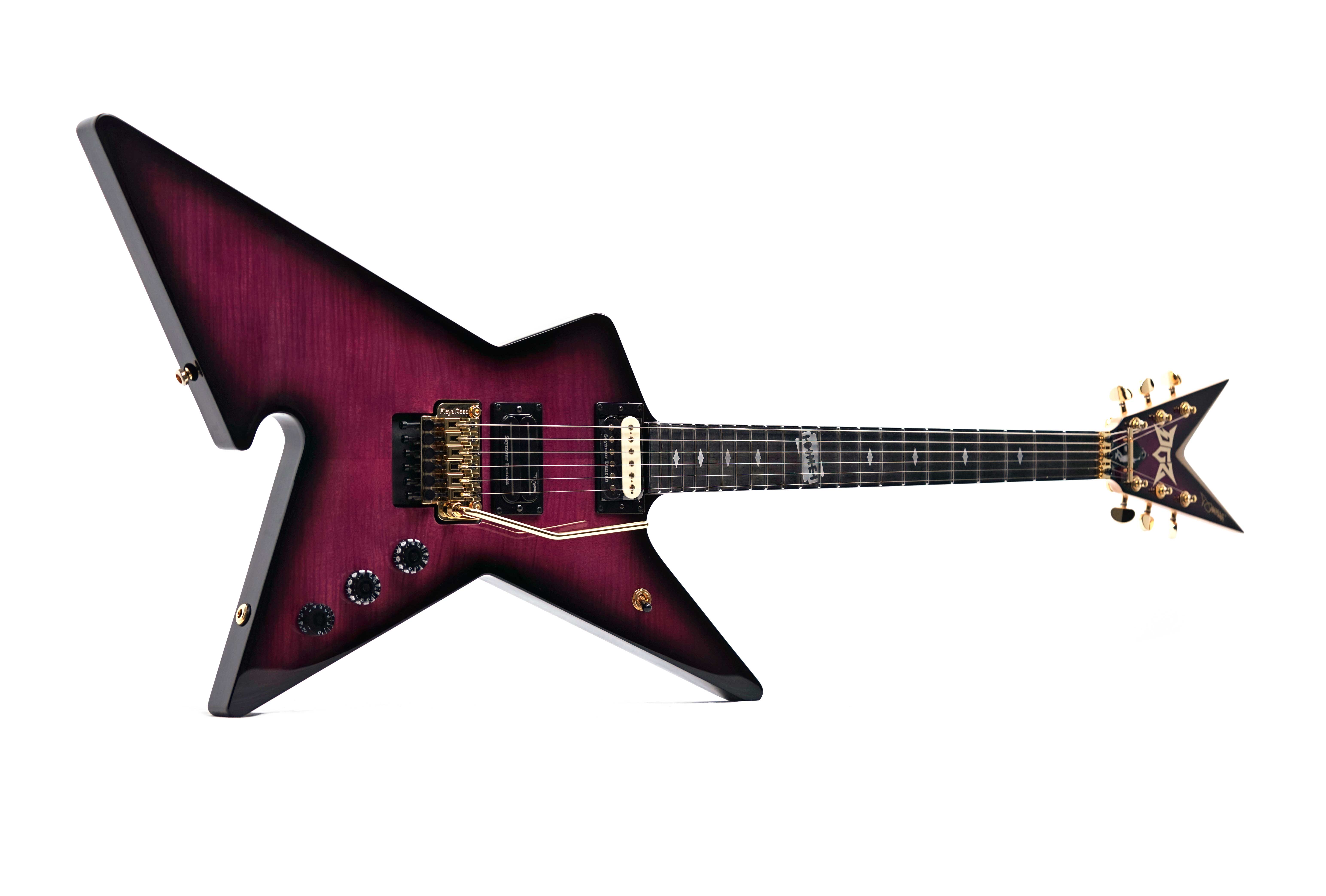 Dime Guitarz Culprit Blacktooth (Purple Burst Flame)