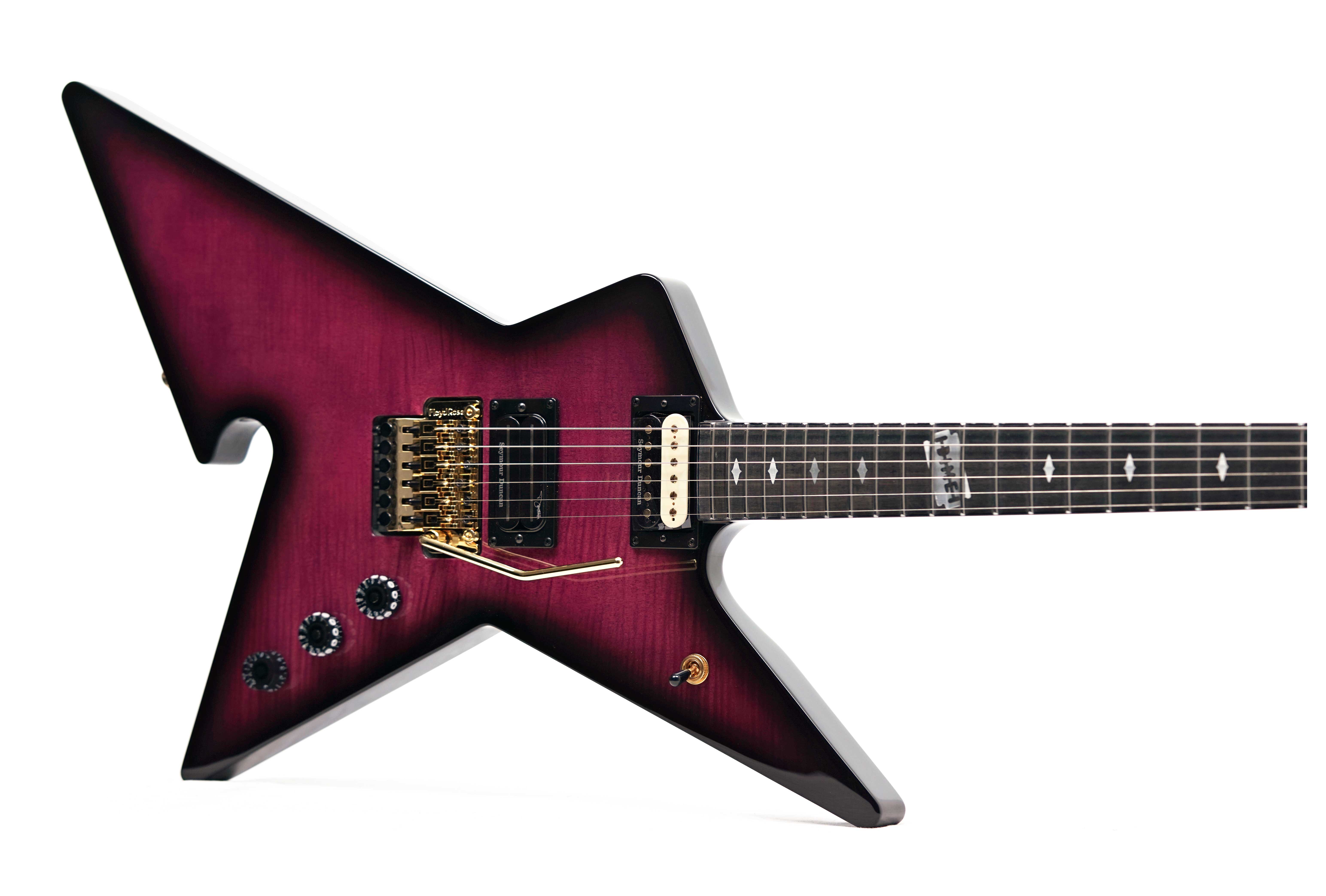 Dime Guitarz Culprit Blacktooth (Purple Burst Flame)