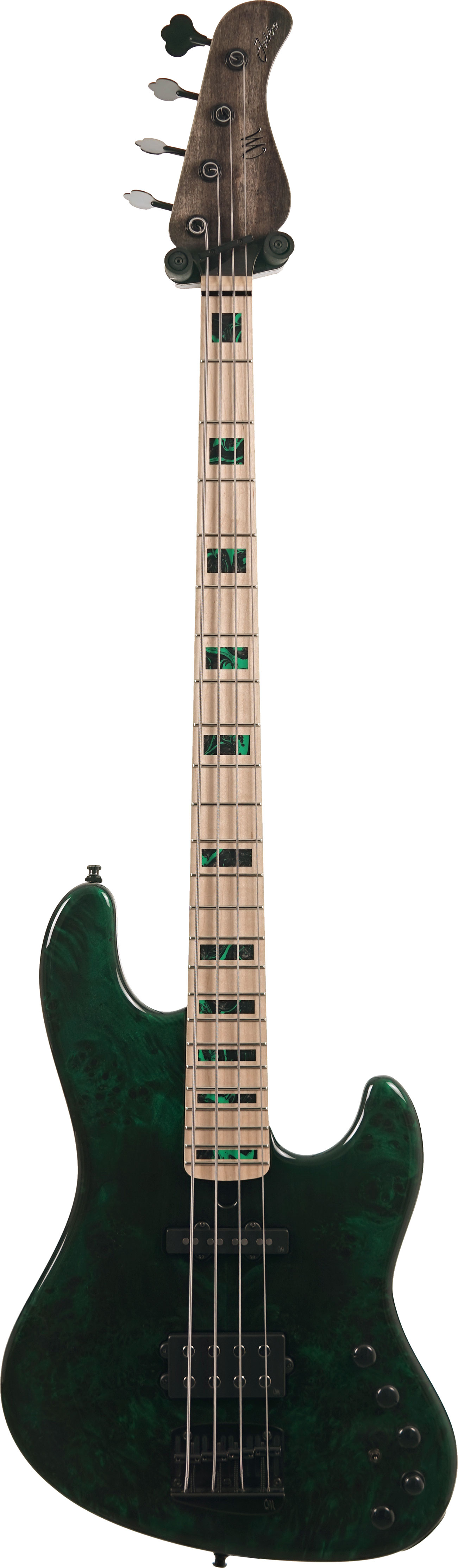 Mayones Jabba Custom 4 Trans Emerald Green #JAB2504394