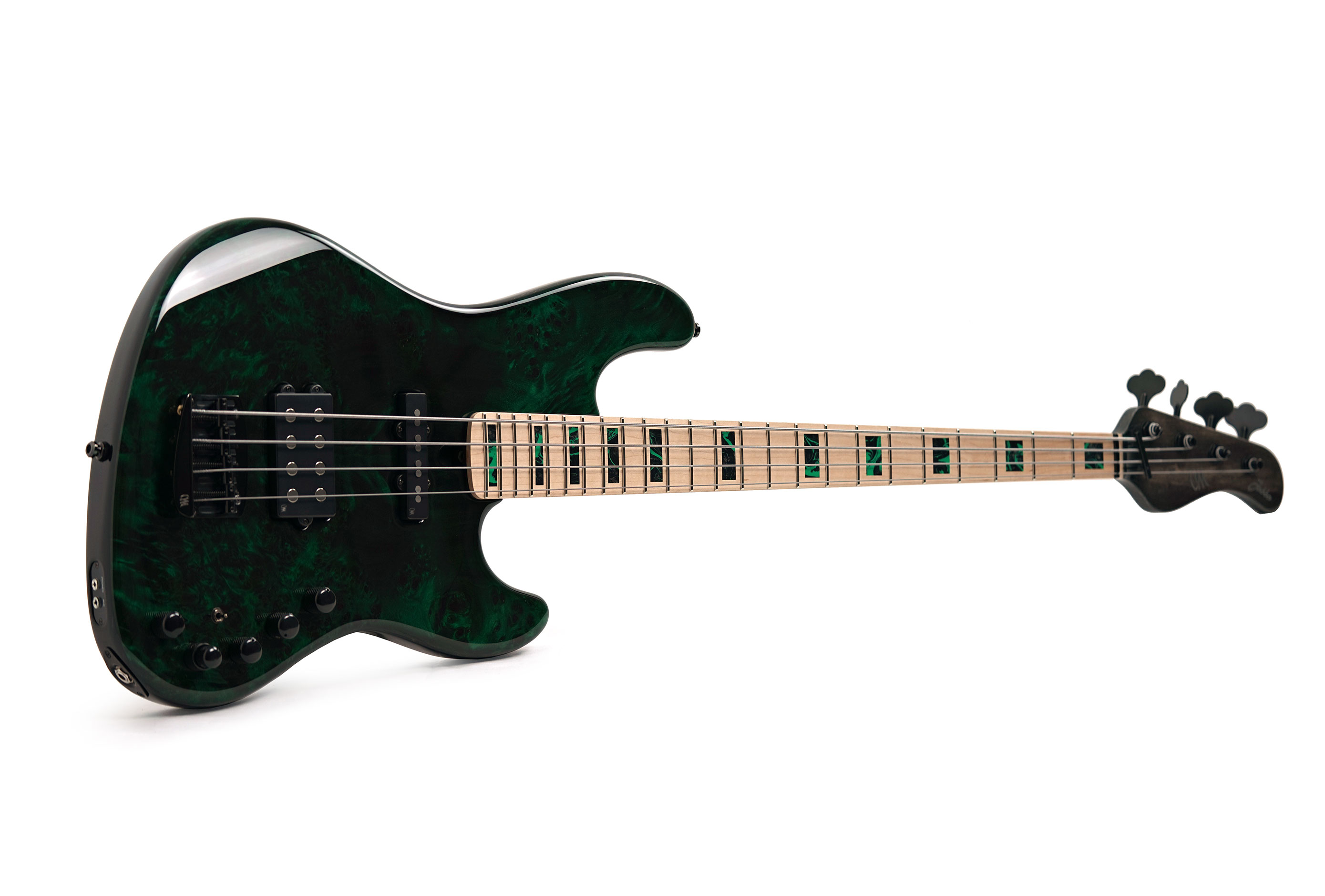 Mayones Jabba Custom 4 Trans Emerald Green #JAB2504394
