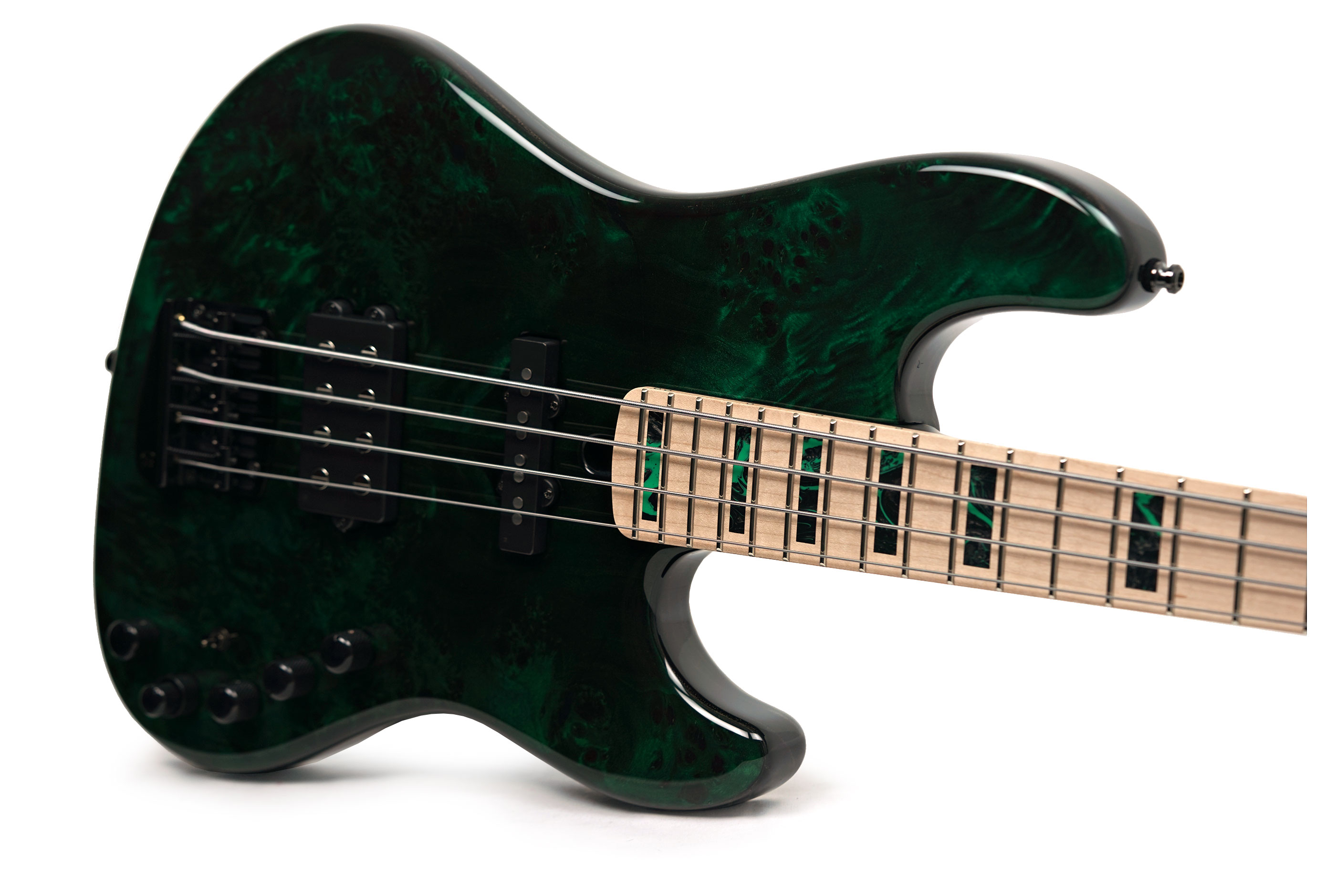 Mayones Jabba Custom 4 Trans Emerald Green #JAB2504394