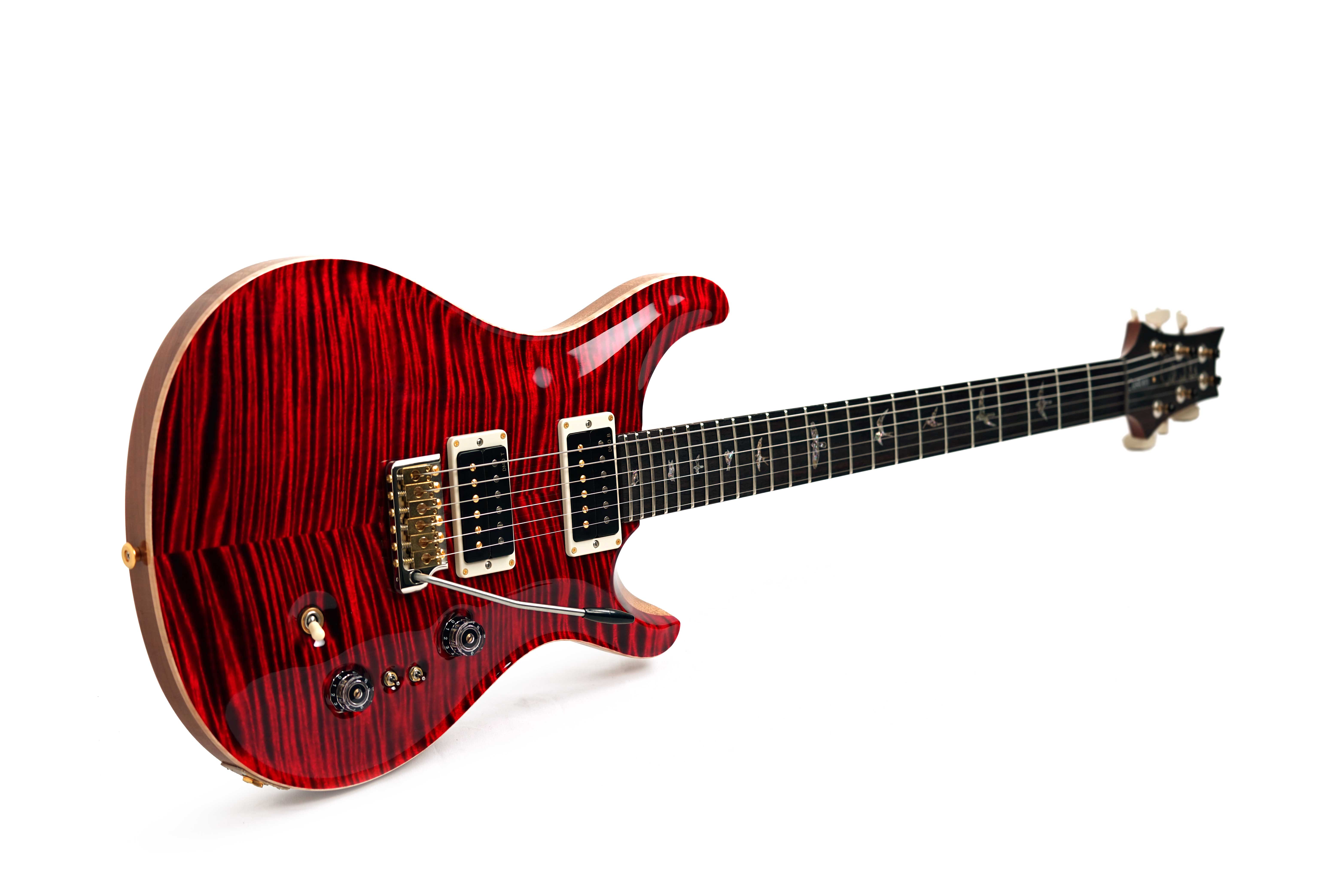 PRS Wood Library Custom 24-08 10 Top Red Tiger #0428123