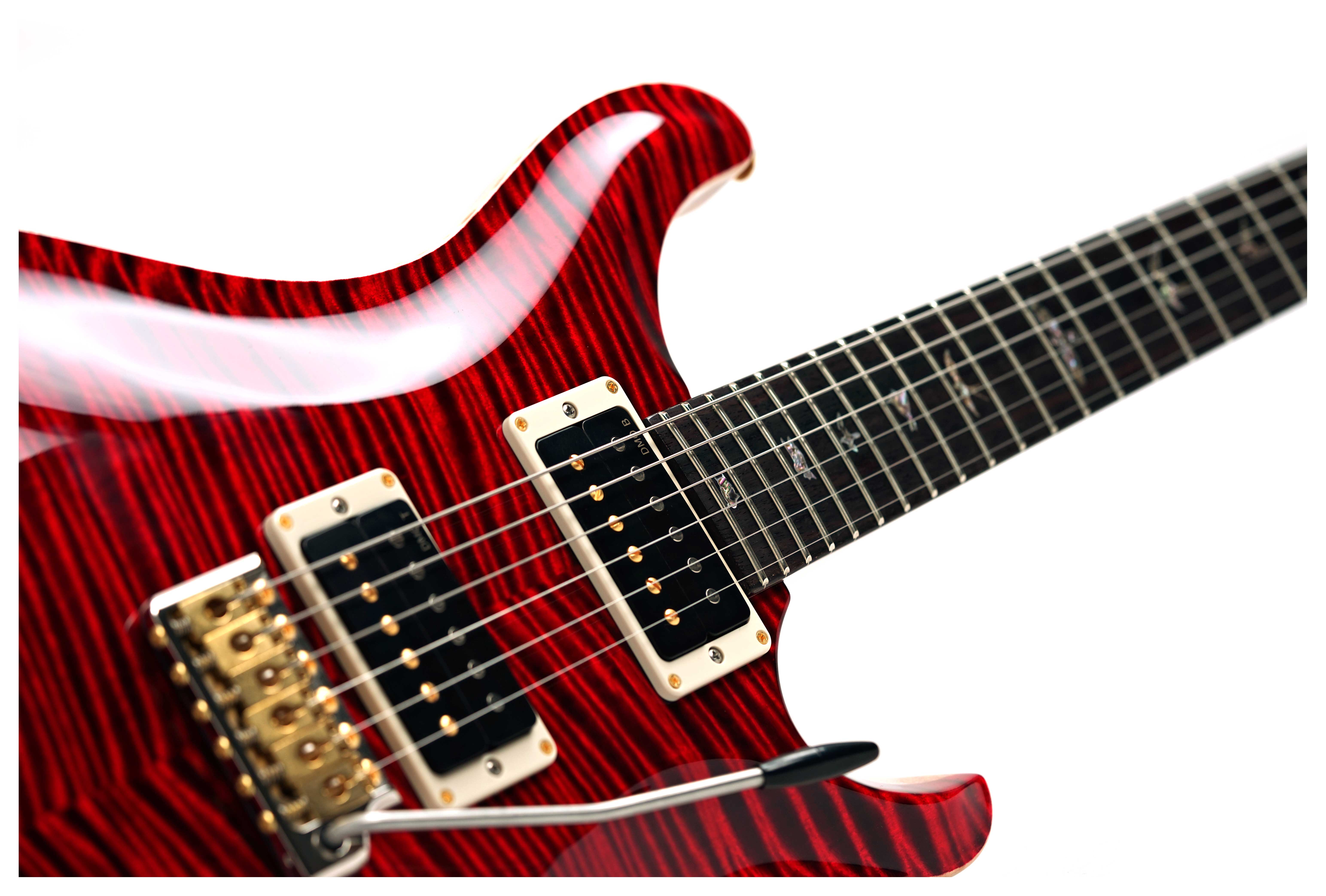 PRS Wood Library Custom 24-08 10 Top Red Tiger #0428123