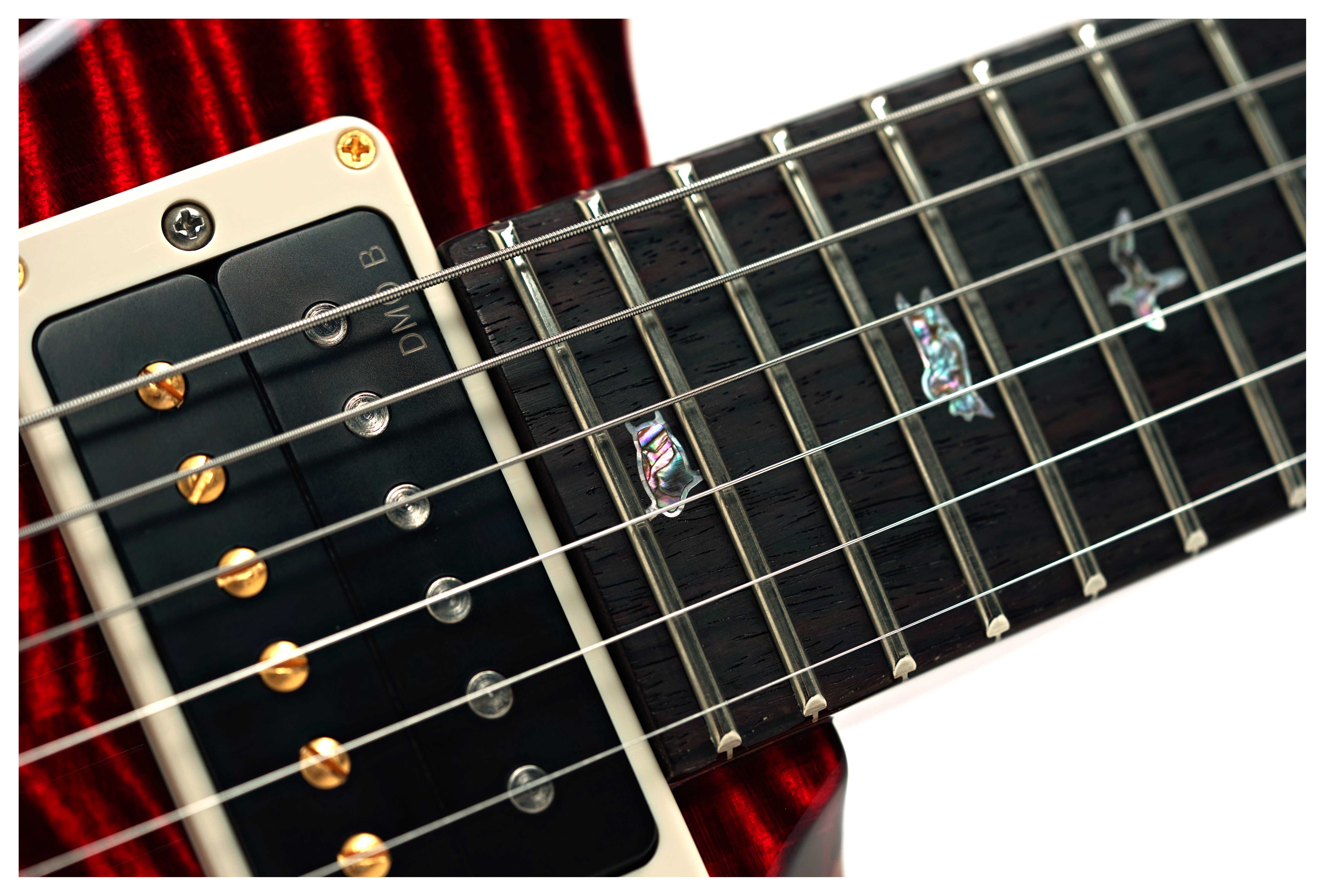 PRS Wood Library Custom 24-08 10 Top Red Tiger #0428123