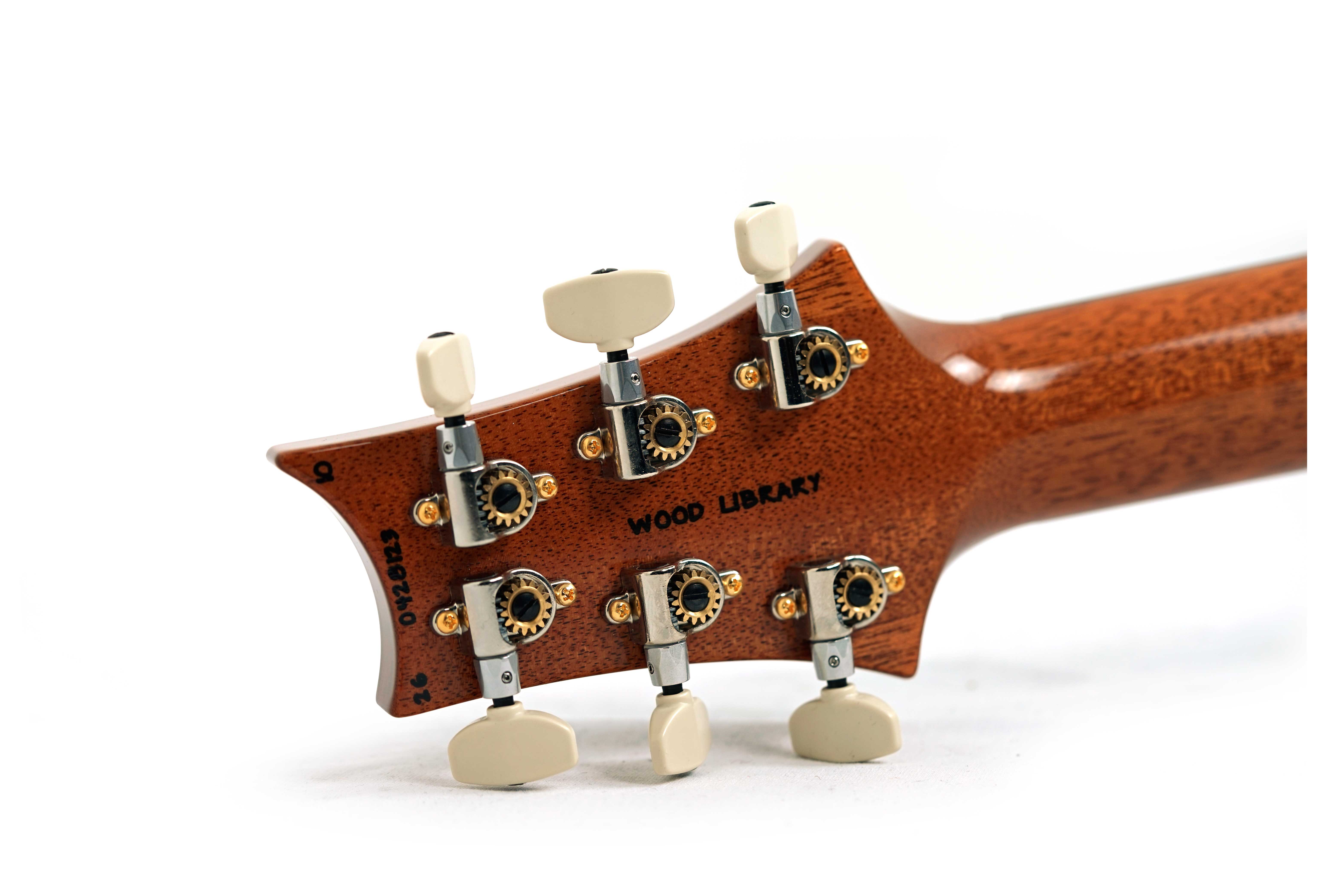 PRS Wood Library Custom 24-08 10 Top Red Tiger #0428123