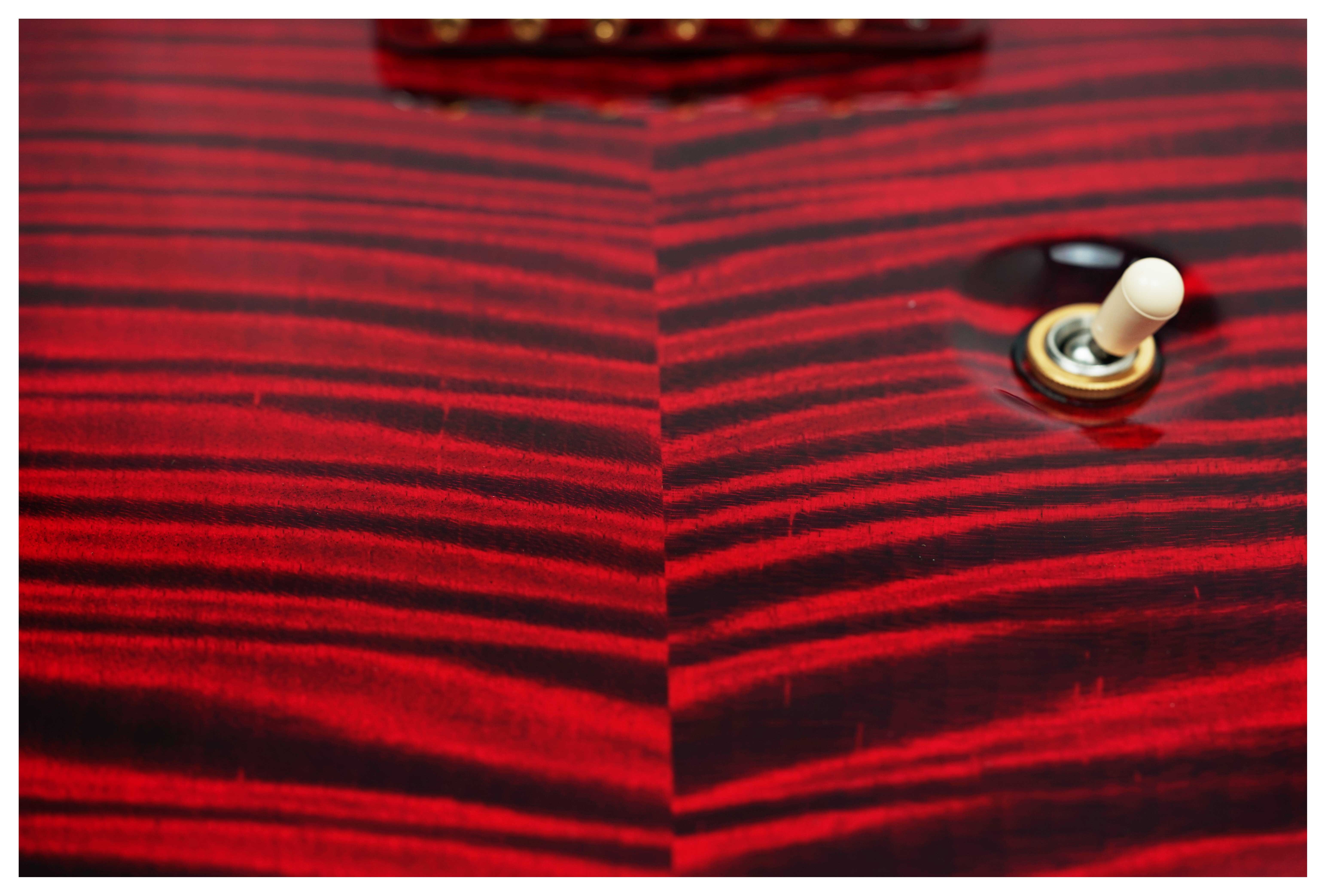 PRS Wood Library Custom 24-08 10 Top Red Tiger #0428123
