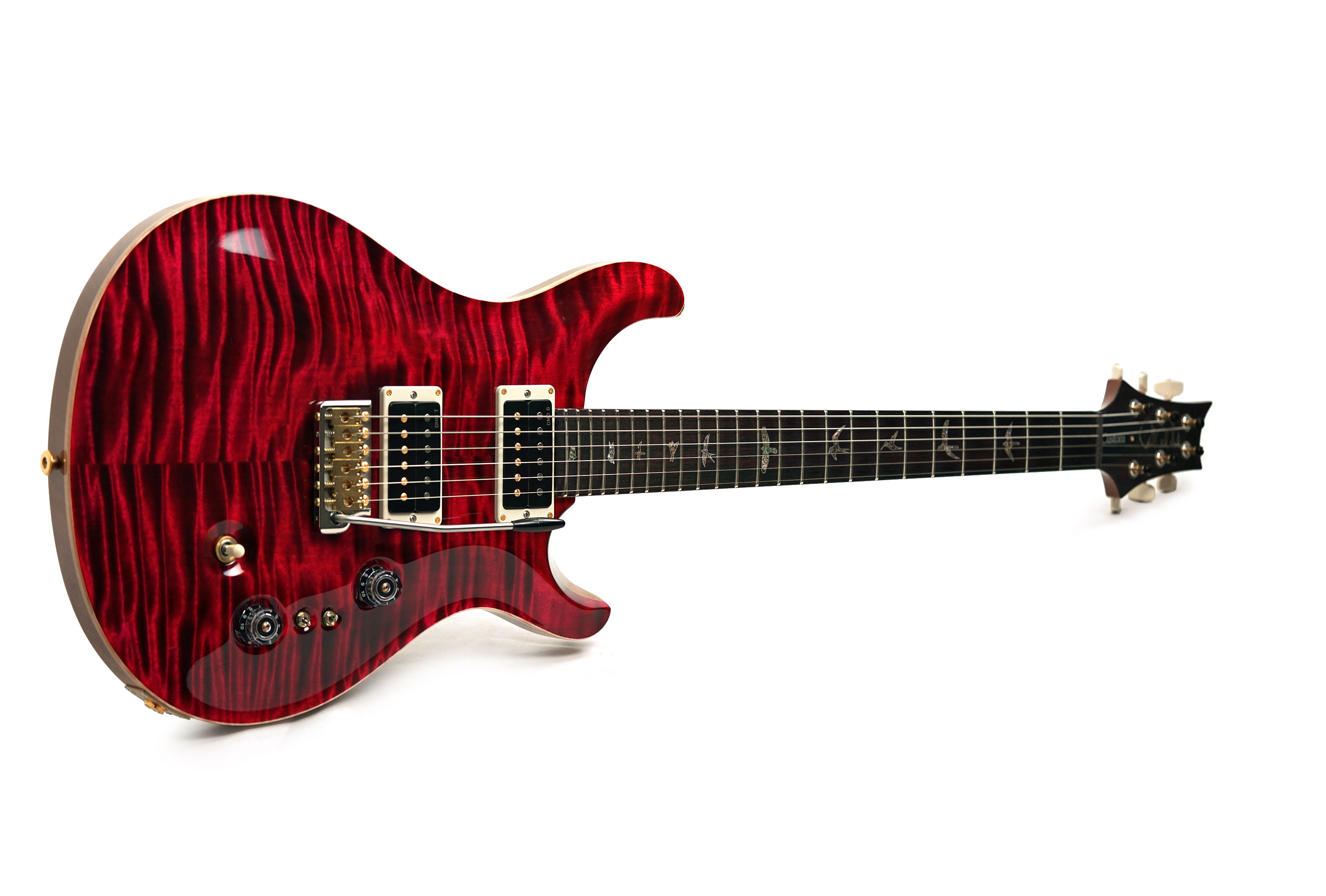 PRS Wood Library Custom 24-08 10 Top Red Tiger #0428127