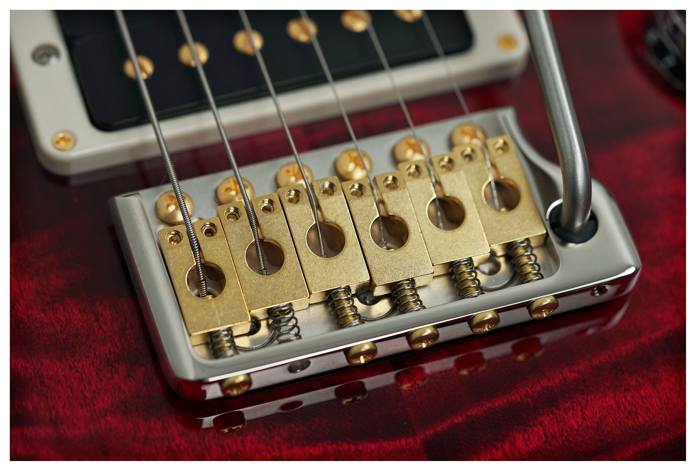 PRS Wood Library Custom 24-08 10 Top Red Tiger #0428127