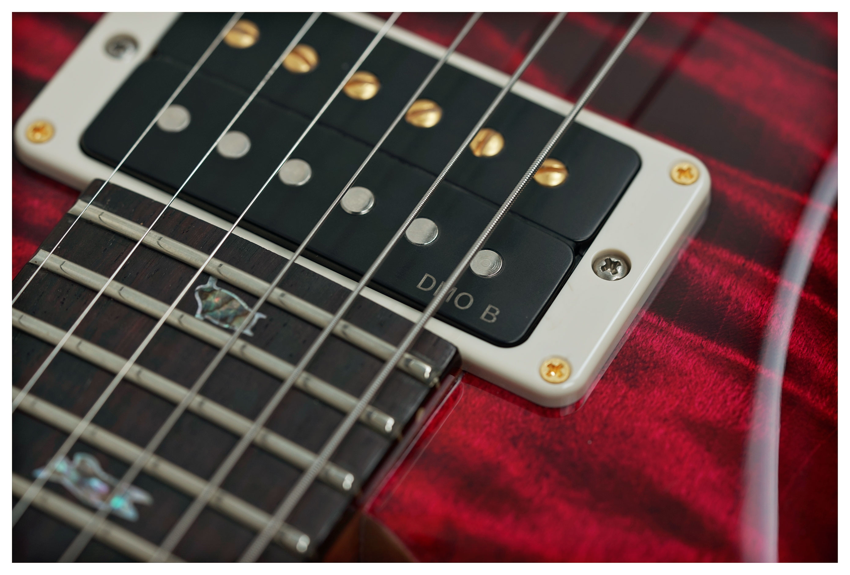 PRS Wood Library Custom 24-08 10 Top Red Tiger #0428127