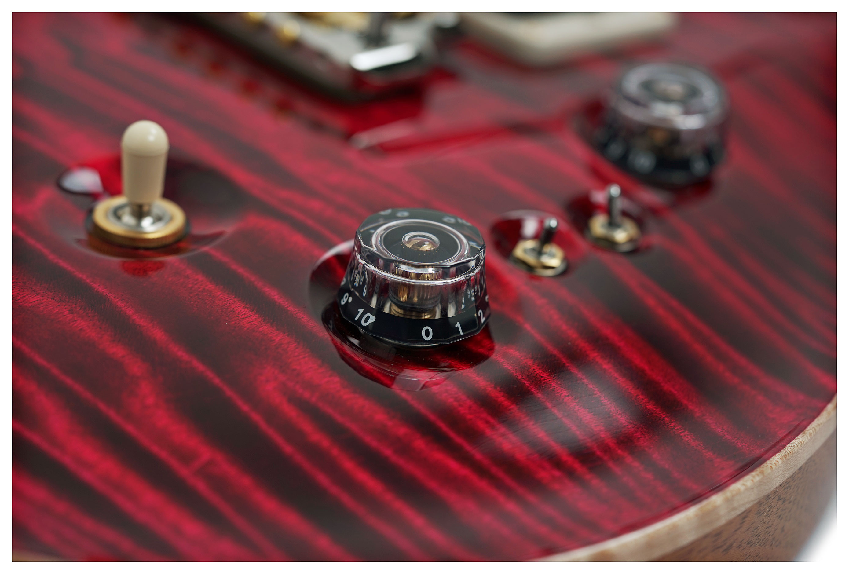 PRS Wood Library Custom 24-08 10 Top Red Tiger #0428127