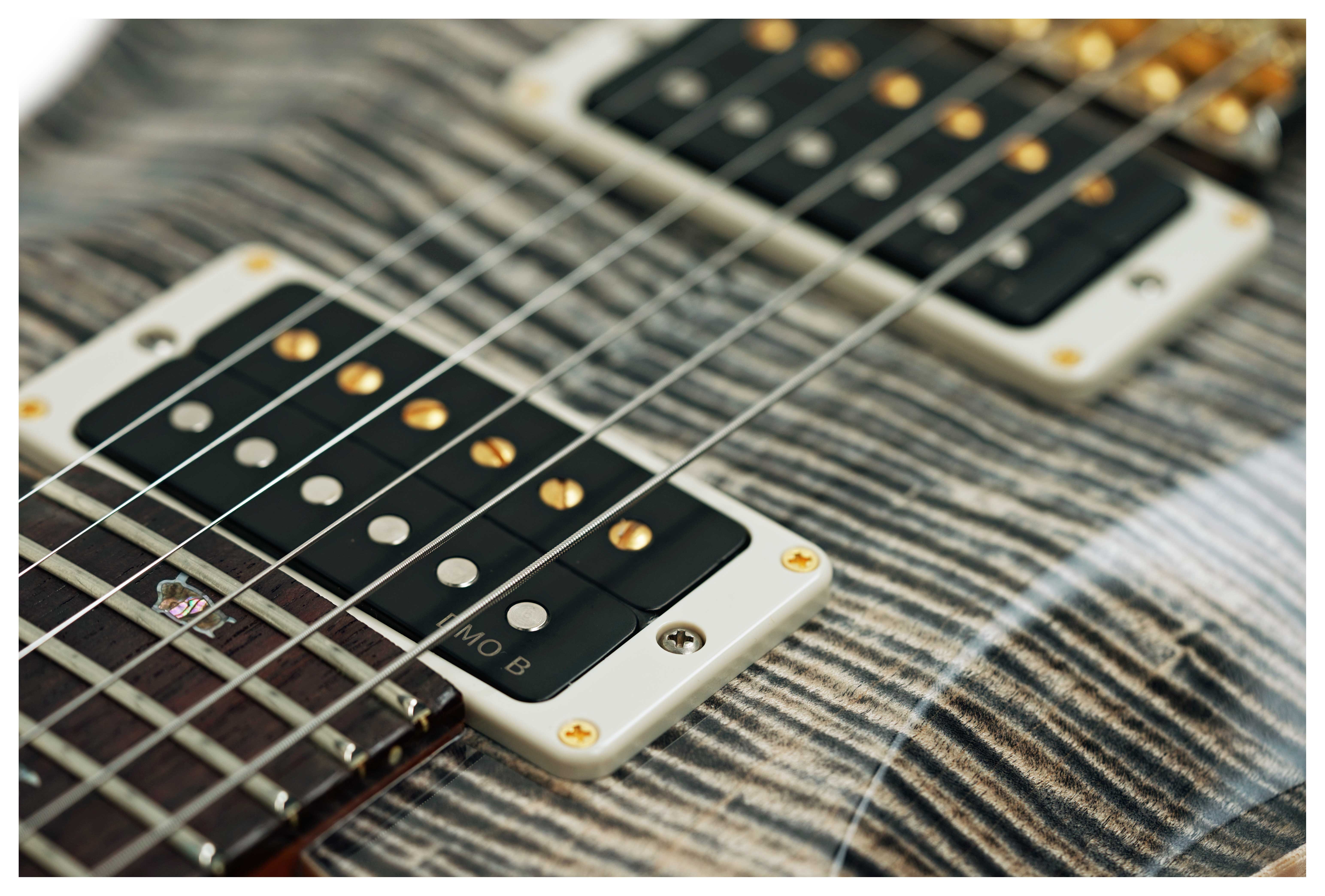 PRS Wood Library Custom 24-08 10 Top Charcoal #0428124