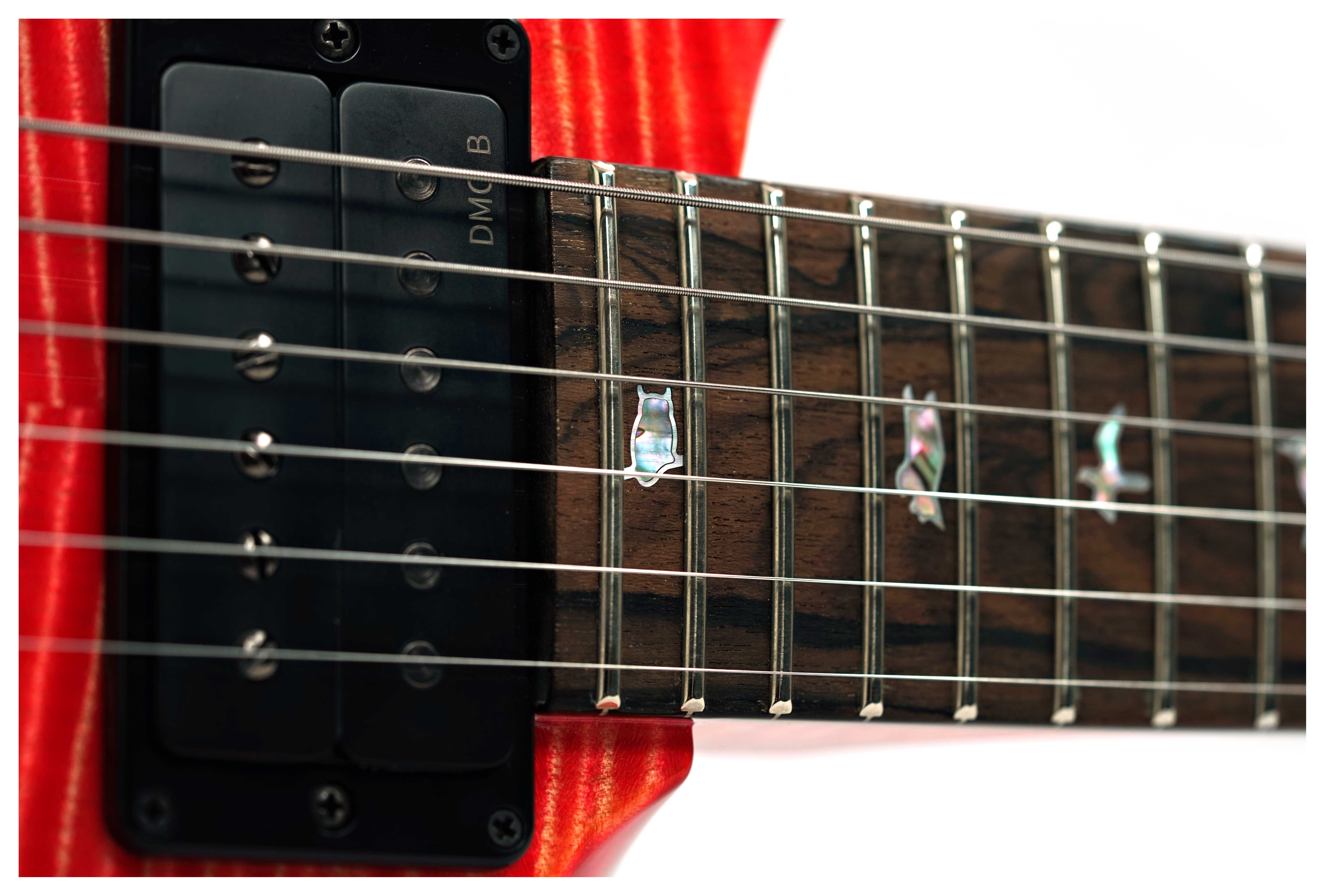 PRS Custom 24-08 10 Top Salmon with Flame Maple Neck and DMO Pickups #0425874