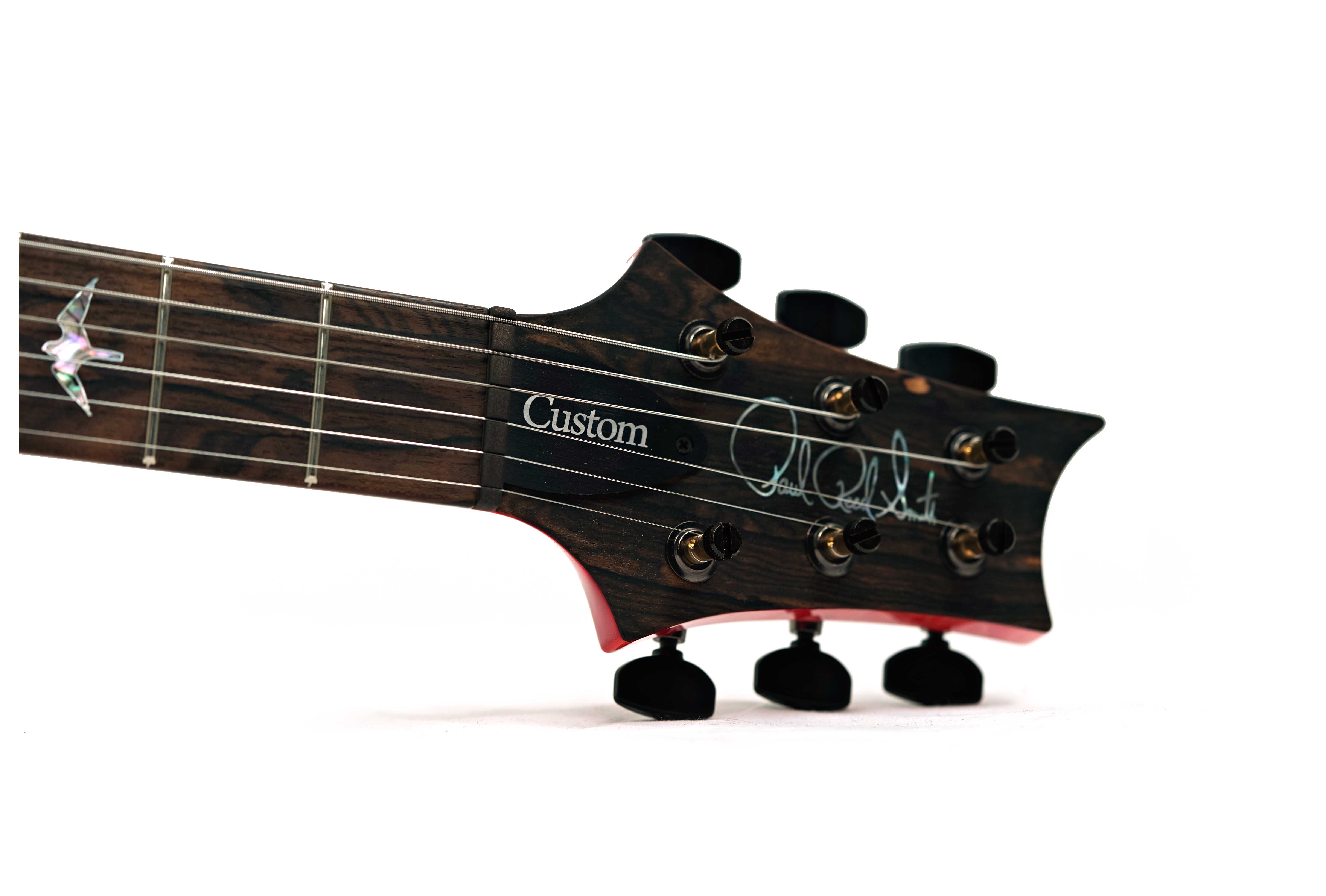 PRS Custom 24-08 10 Top Salmon with Flame Maple Neck and DMO Pickups #0425874