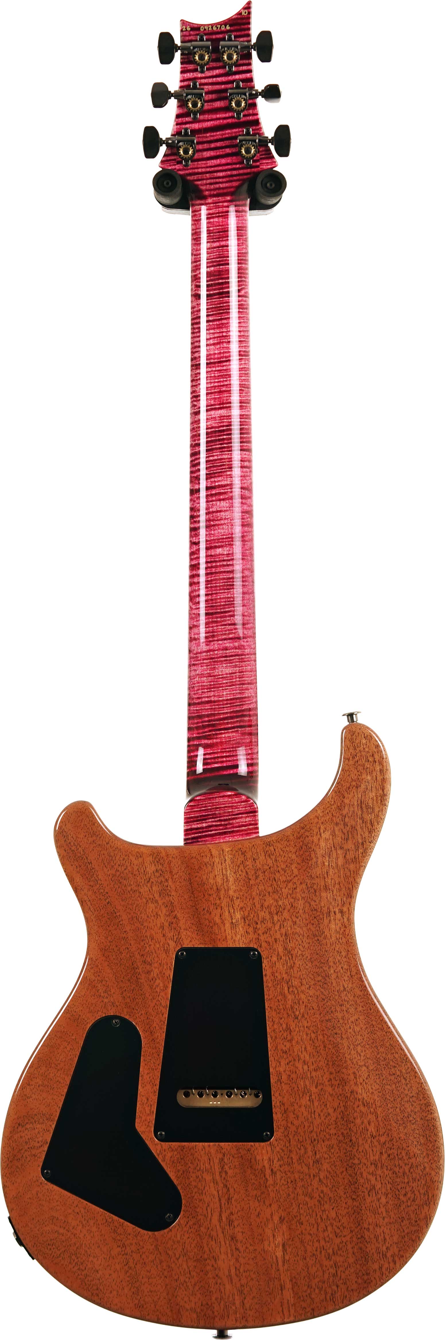 PRS Custom 24-08 10 Top Pomegranate with Flame Maple Neck and DMO Pickups #0426706