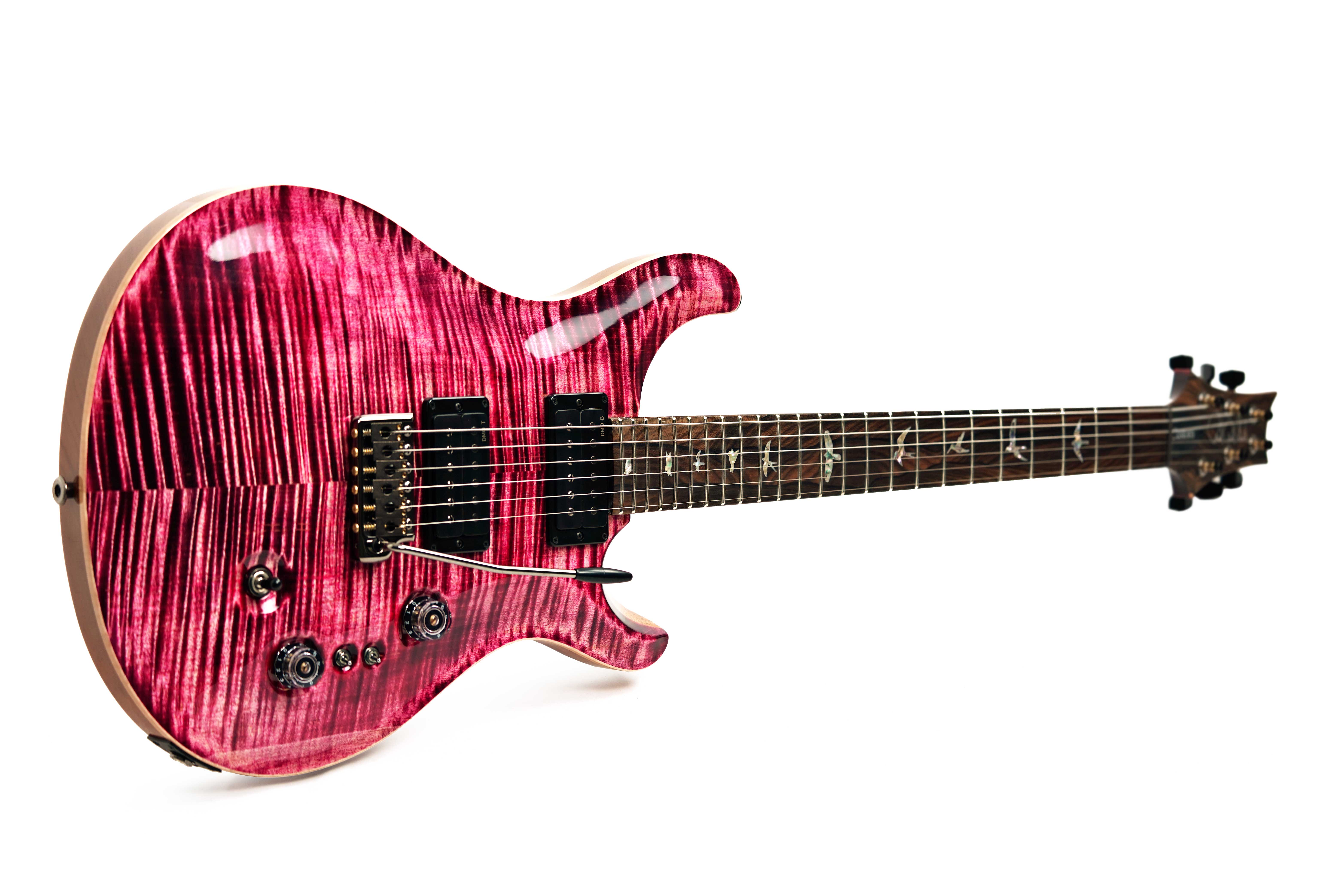 PRS Custom 24-08 10 Top Pomegranate with Flame Maple Neck and DMO Pickups #0426706