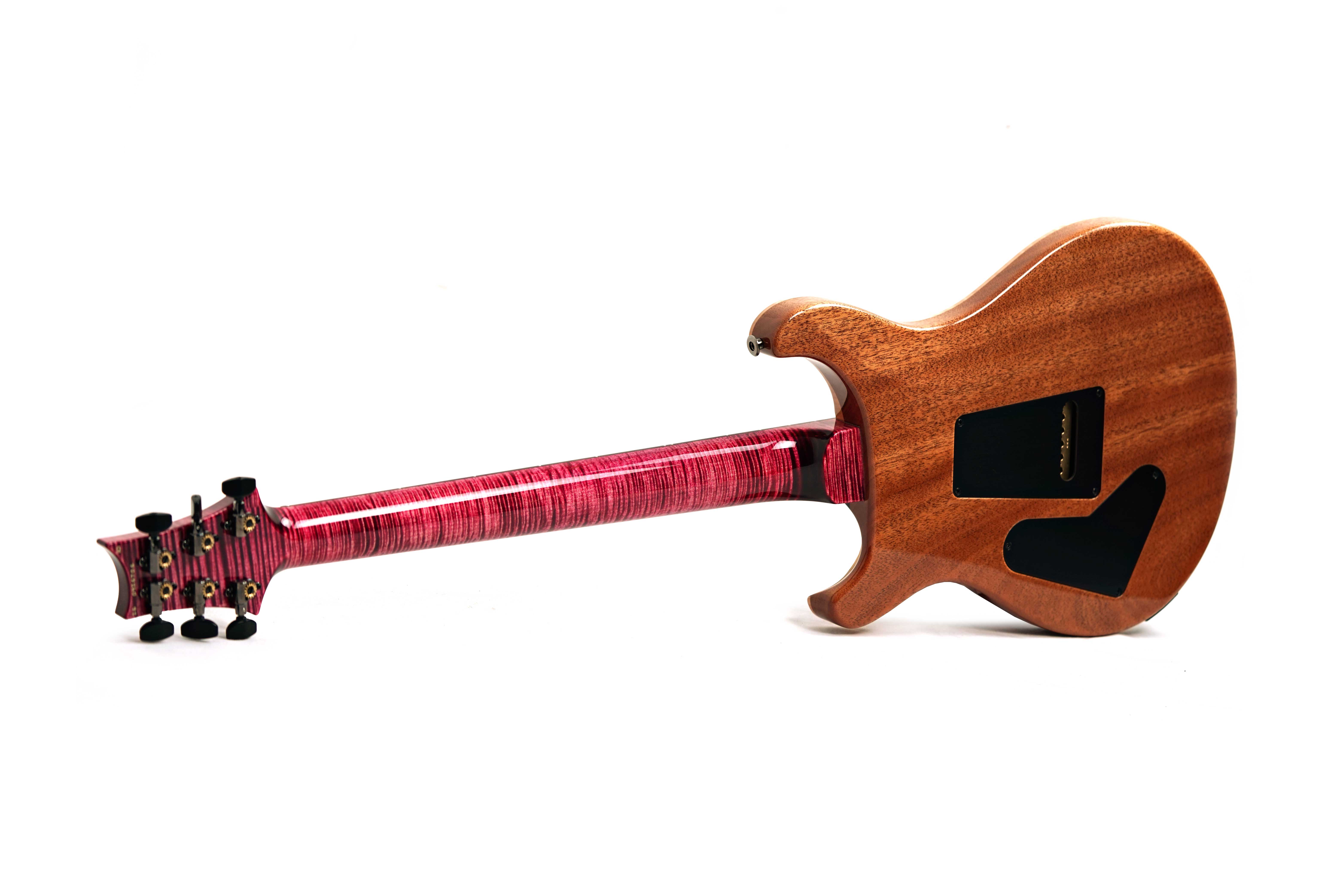 PRS Custom 24-08 10 Top Pomegranate with Flame Maple Neck and DMO Pickups #0426706
