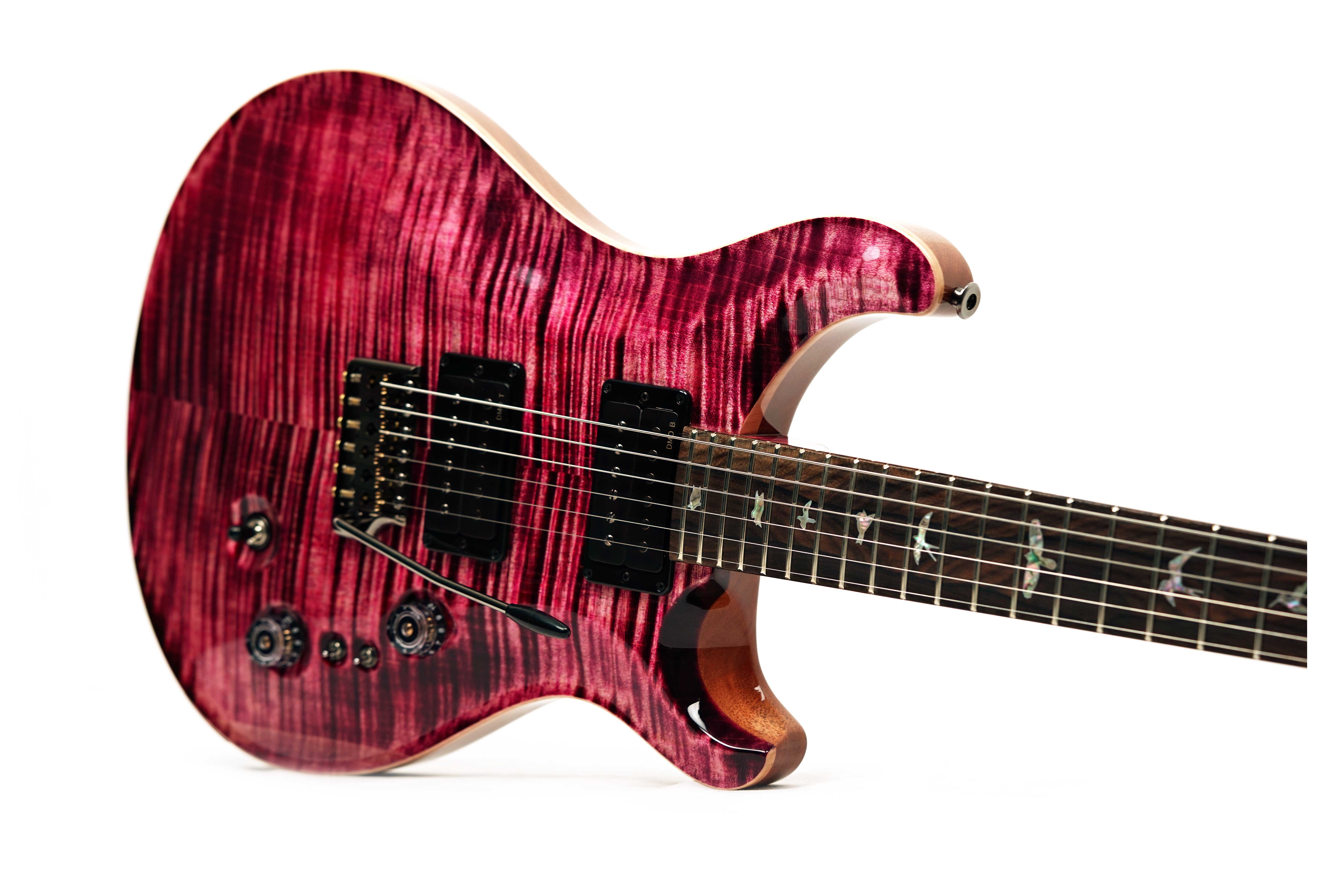 PRS Custom 24-08 10 Top Pomegranate with Flame Maple Neck and DMO Pickups #0426706