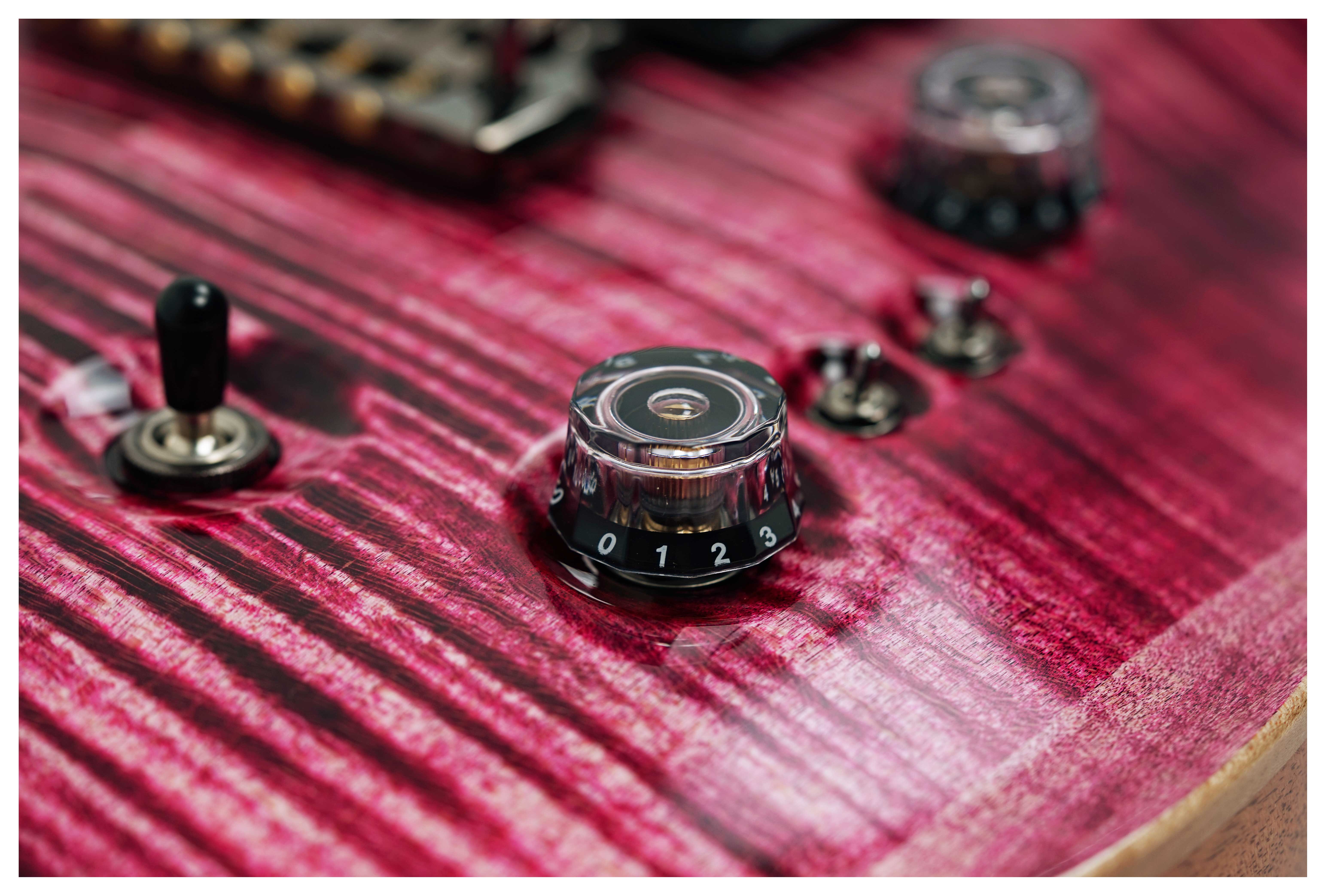PRS Custom 24-08 10 Top Pomegranate with Flame Maple Neck and DMO Pickups #0426706