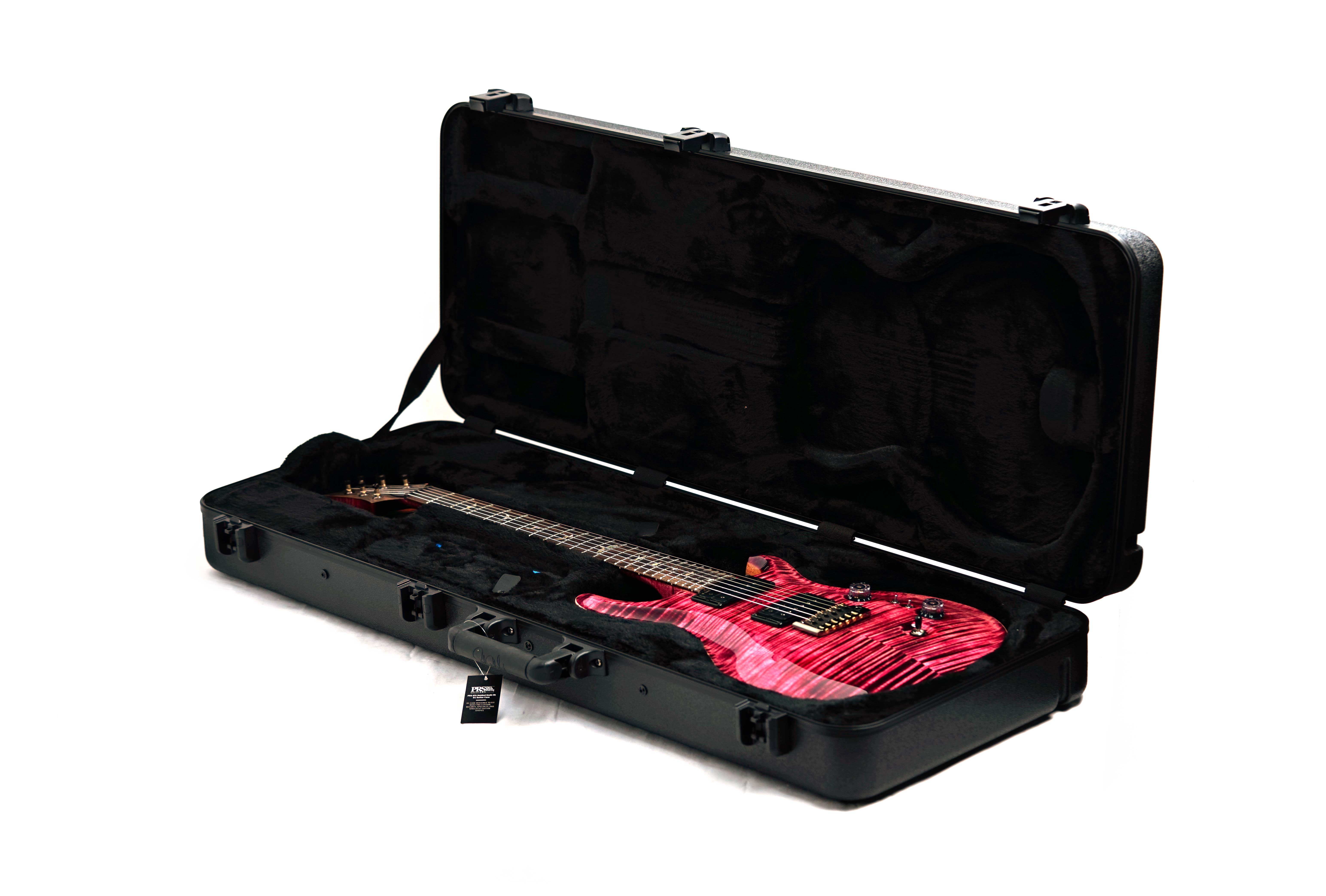 PRS Custom 24-08 10 Top Pomegranate with Flame Maple Neck and DMO Pickups #0426706