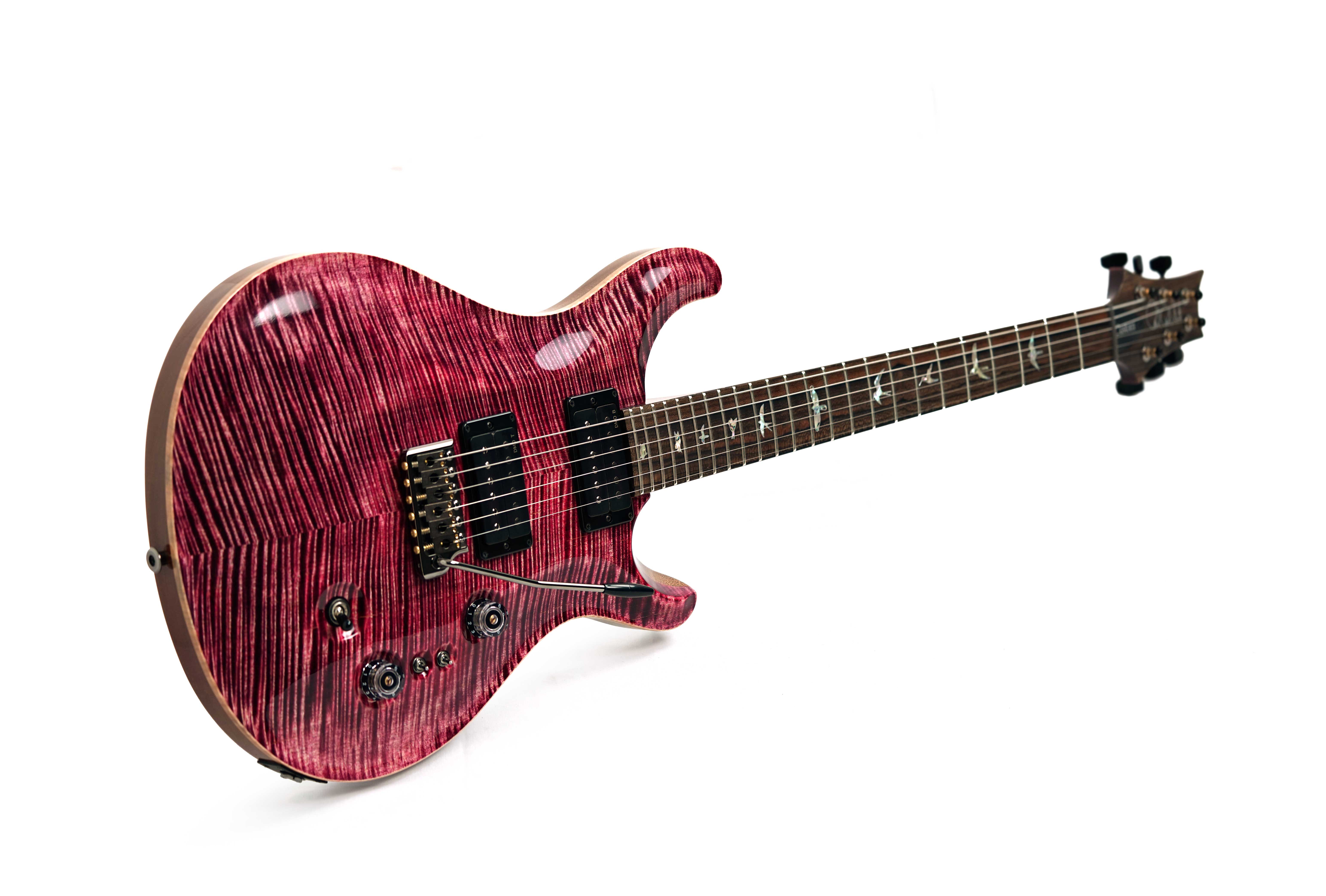 PRS Custom 24-08 10 Top Pomegranate with Flame Maple Neck and DMO Pickups #0425929