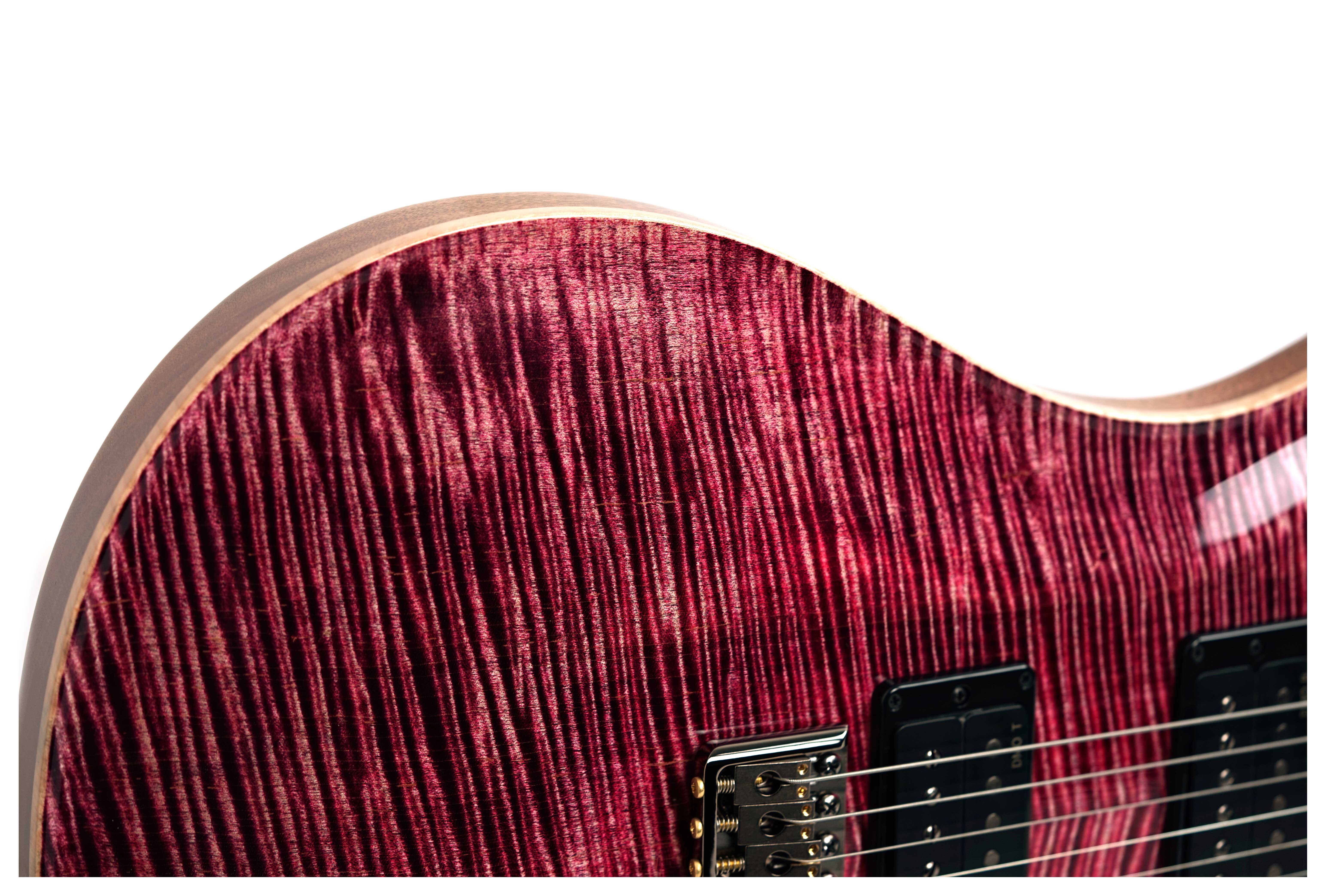 PRS Custom 24-08 10 Top Pomegranate with Flame Maple Neck and DMO Pickups #0425929