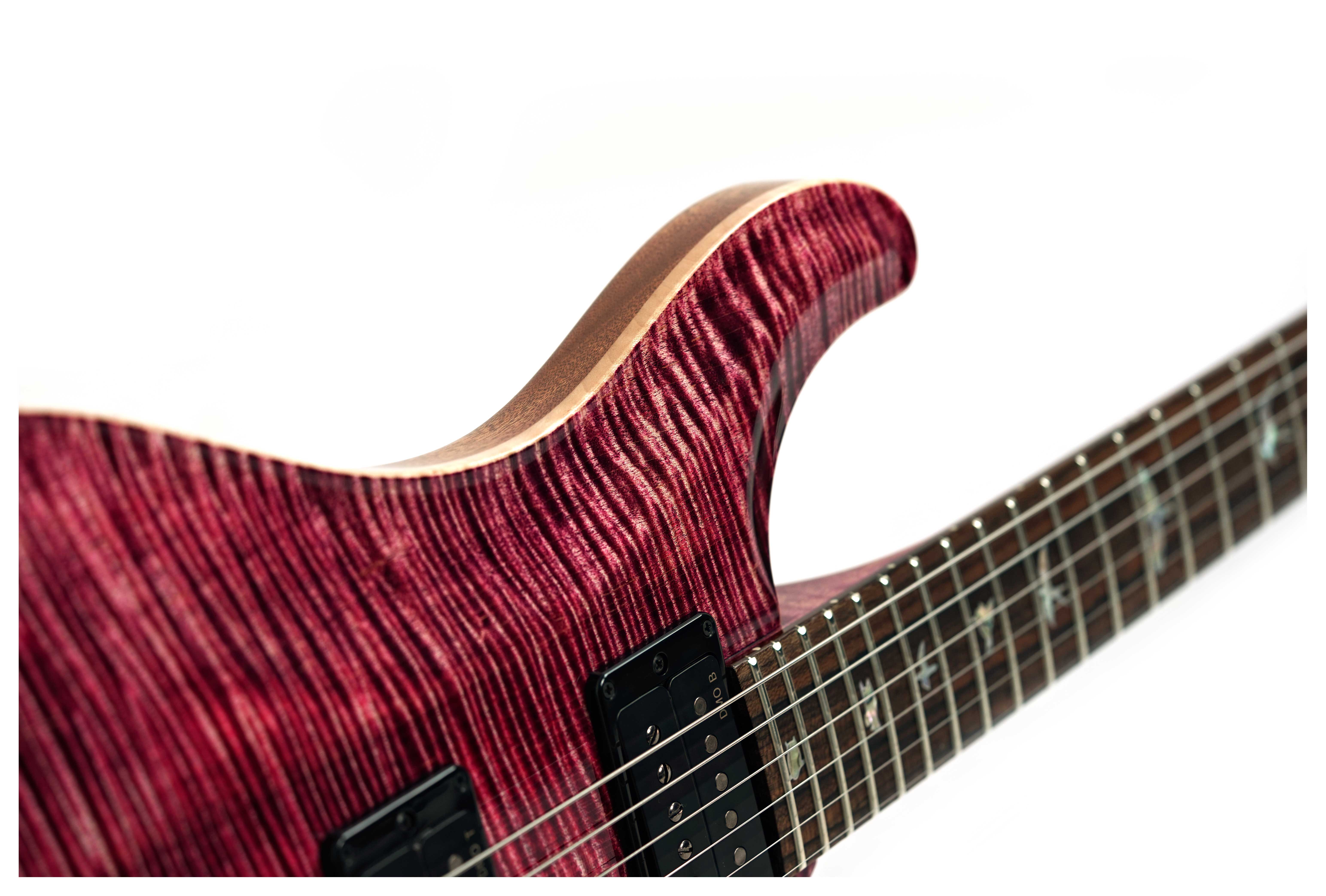 PRS Custom 24-08 10 Top Pomegranate with Flame Maple Neck and DMO Pickups #0425929