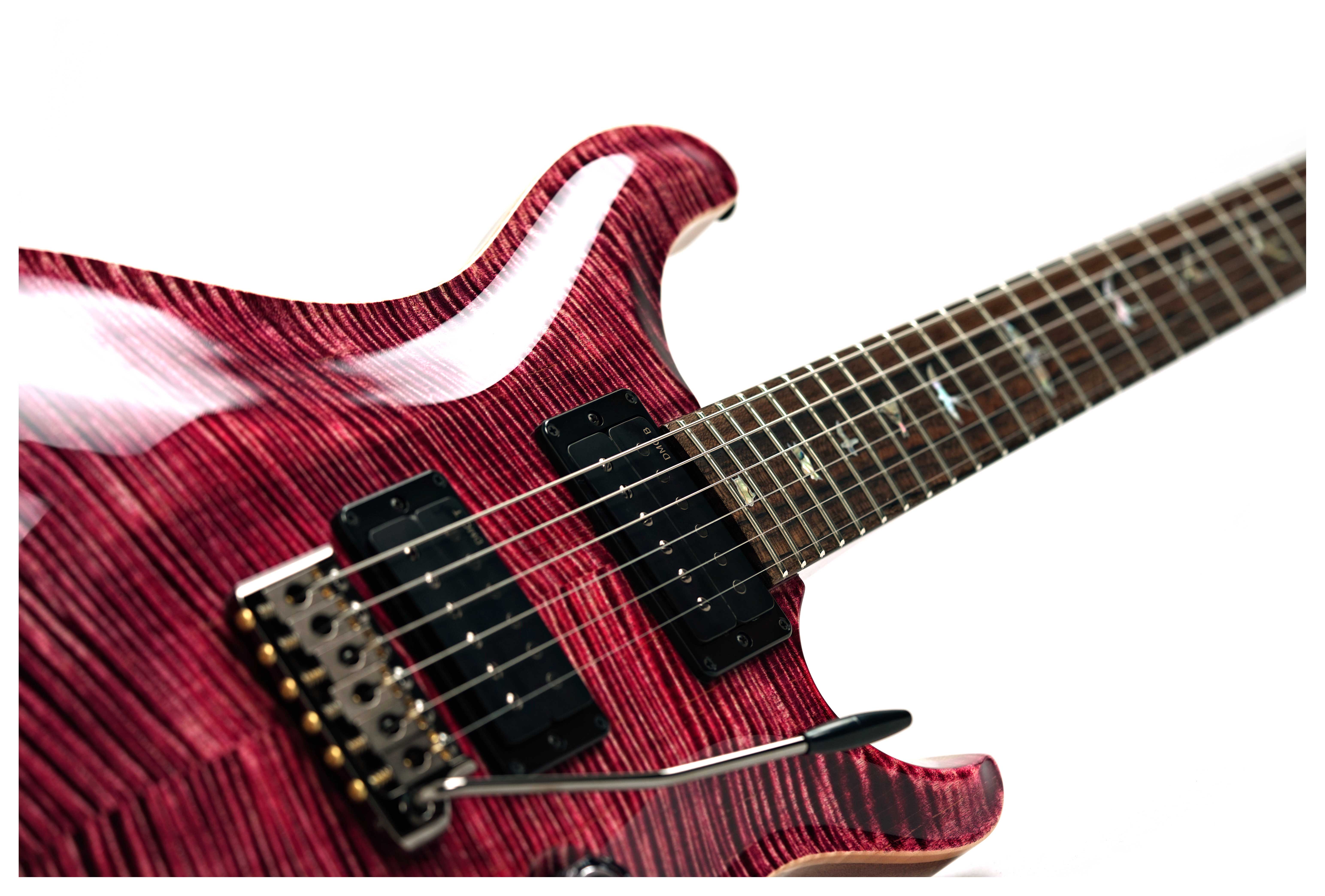 PRS Custom 24-08 10 Top Pomegranate with Flame Maple Neck and DMO Pickups #0425929