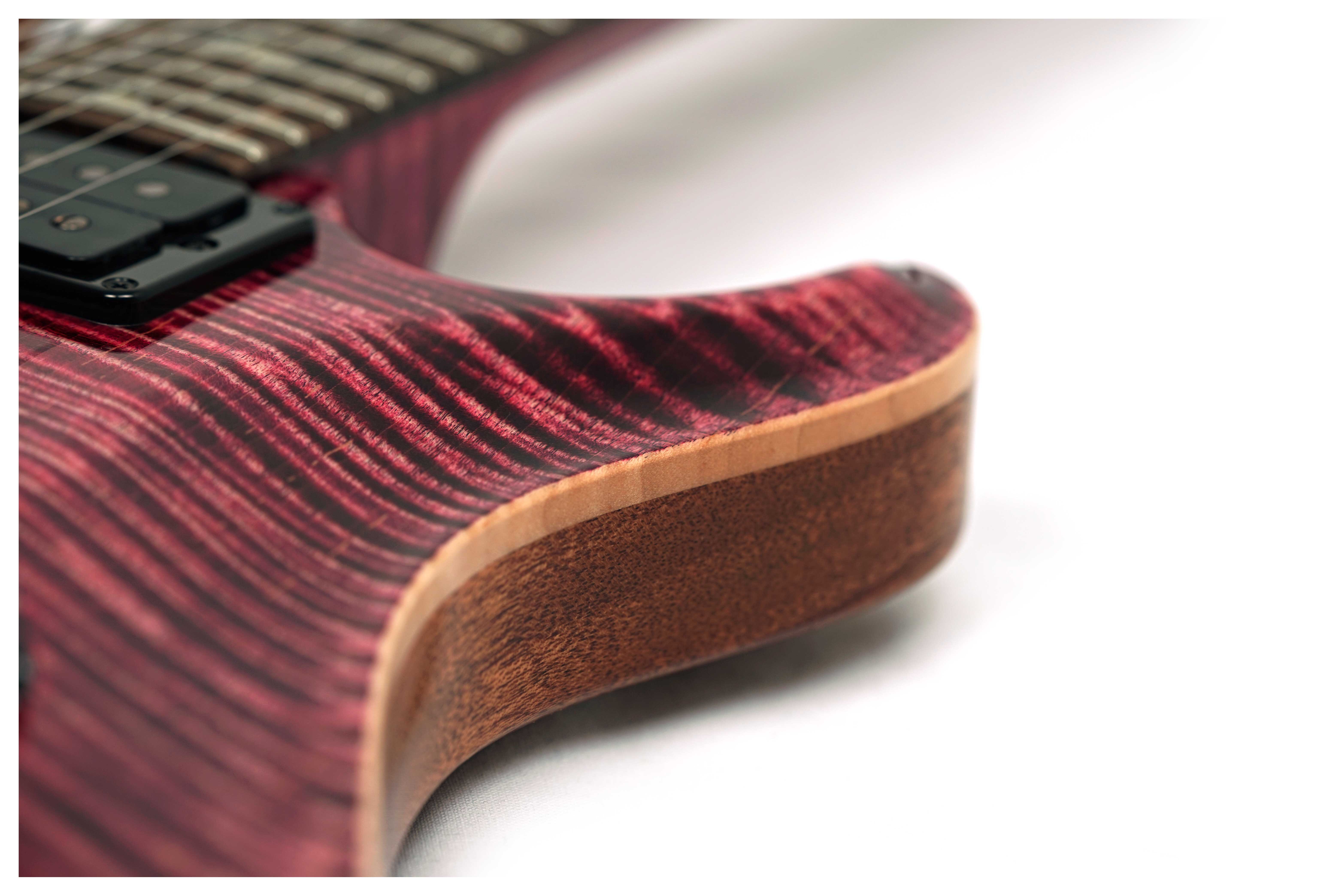 PRS Custom 24-08 10 Top Pomegranate with Flame Maple Neck and DMO Pickups #0425929