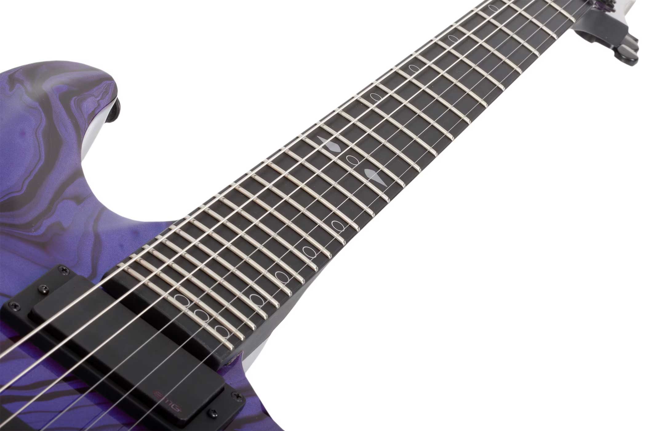 Schecter C-1 Hydro Dip Purple Obsidian